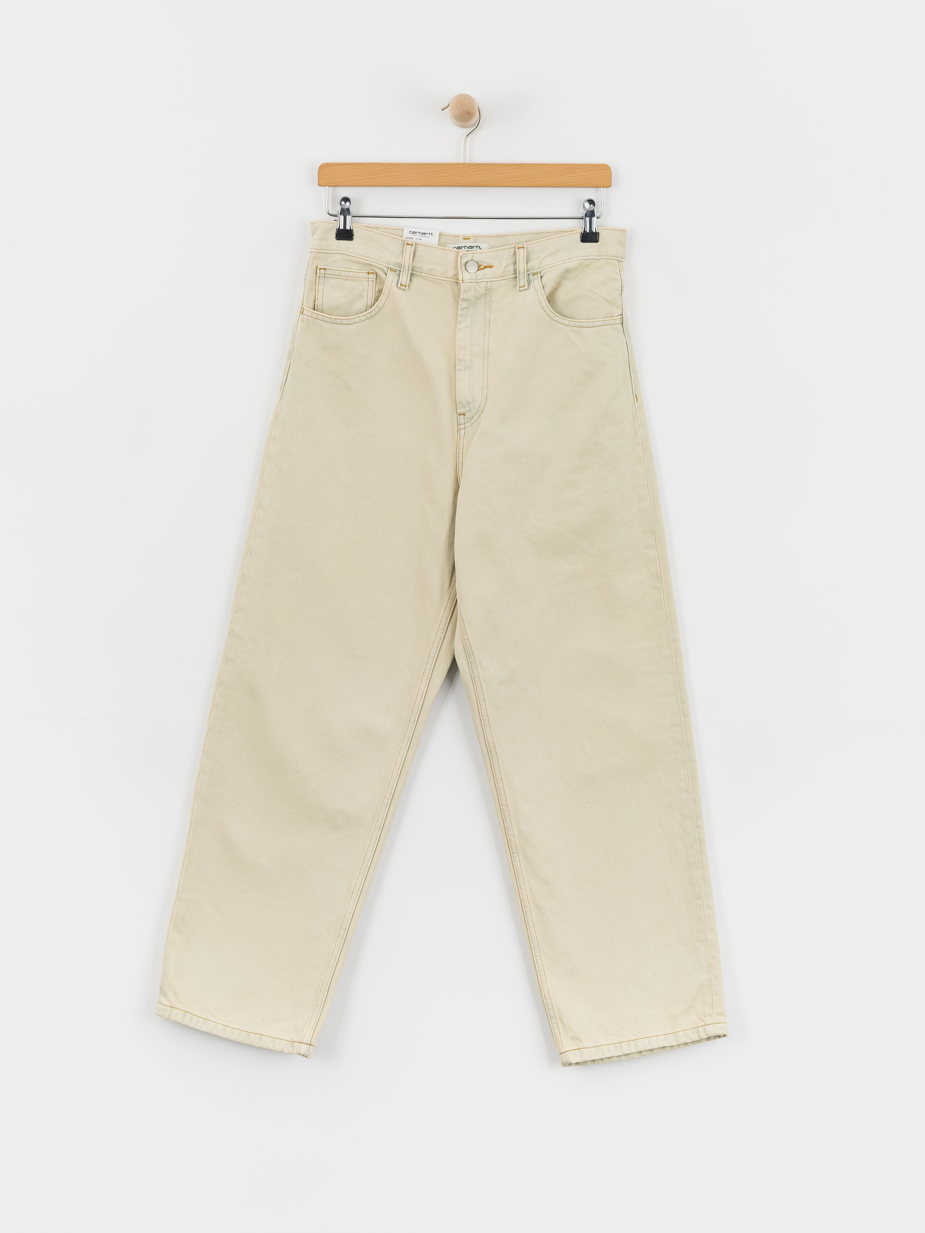 Nohavice Carhartt WIP Brandon Wmn (blue sand bleached)