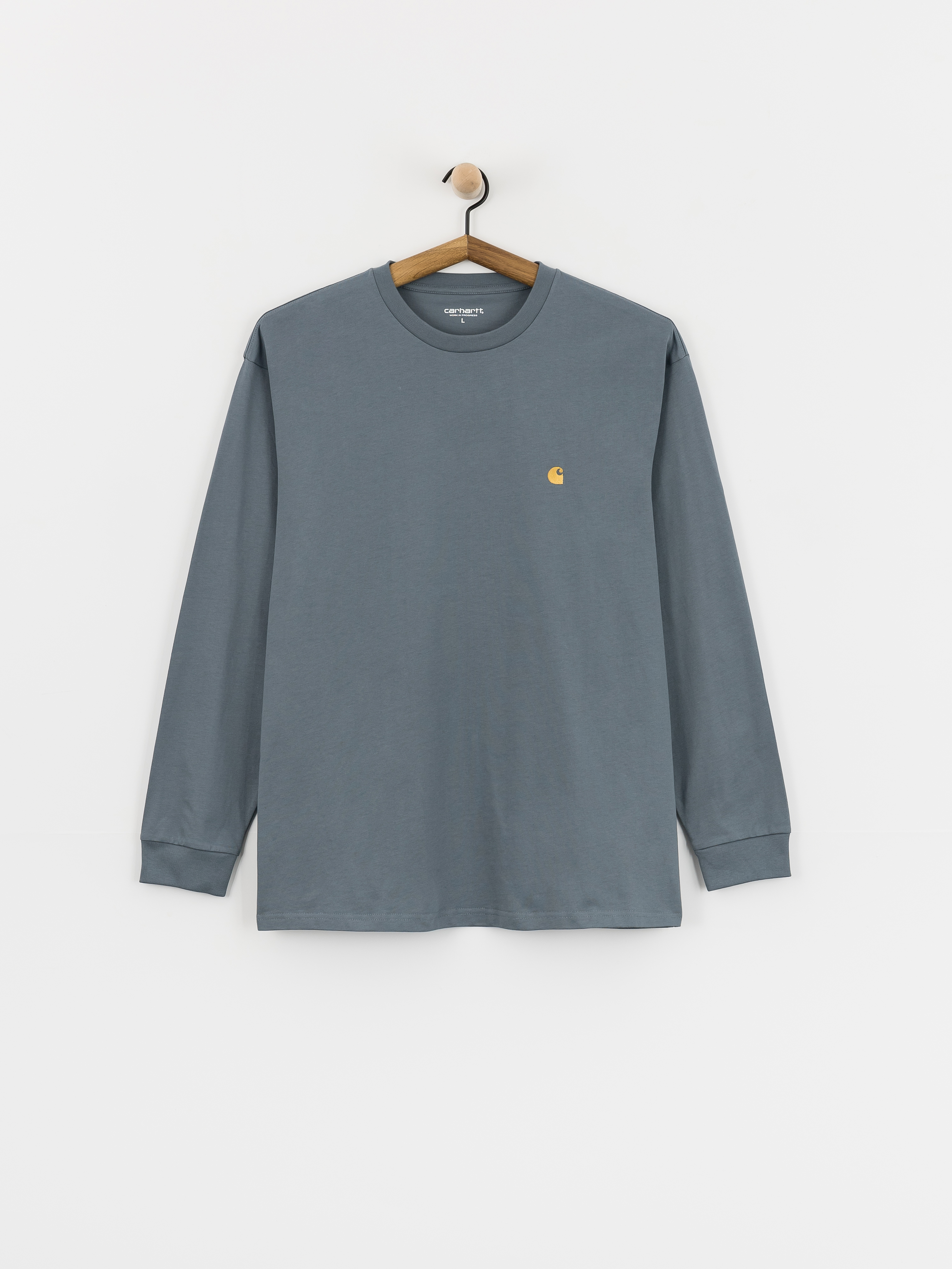 Triko Carhartt WIP Chase (cozy blue/gold)