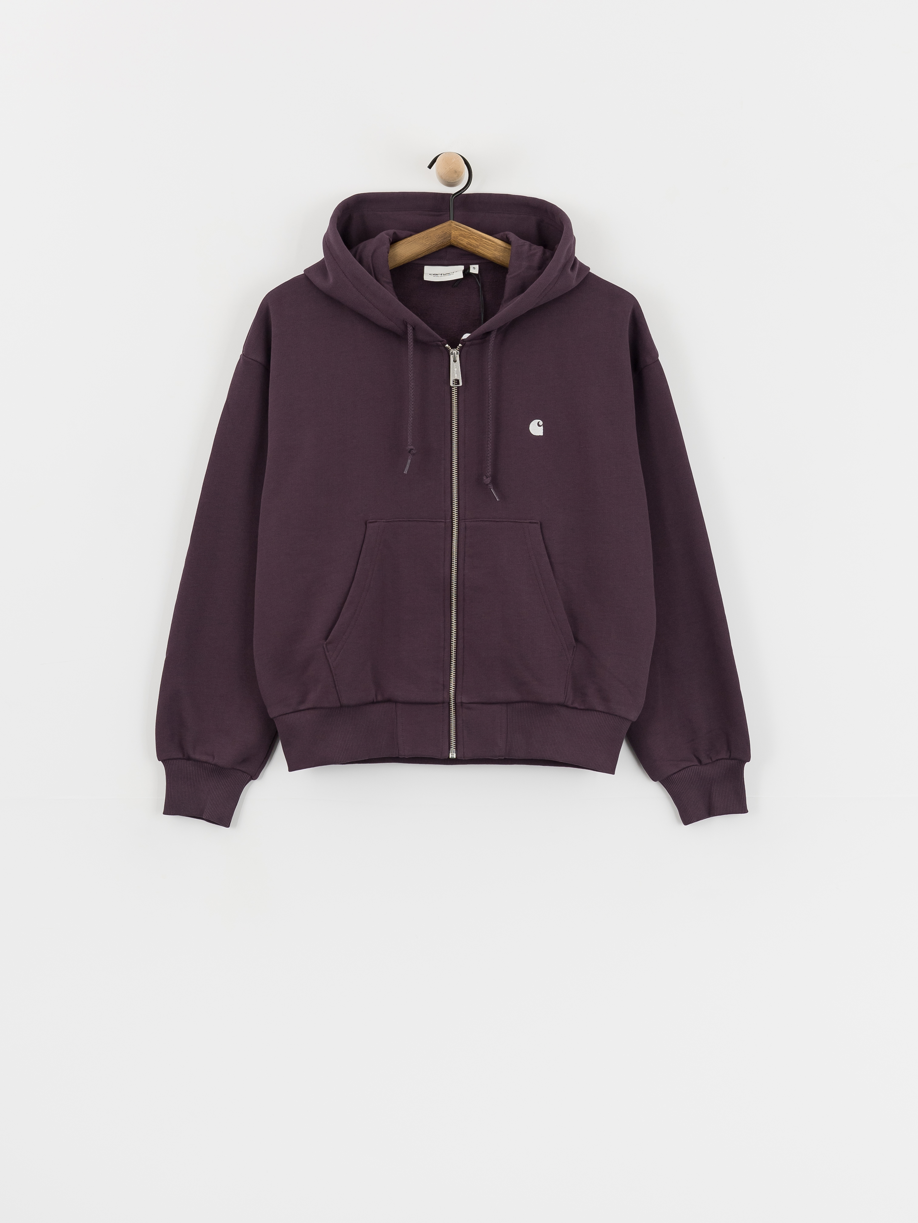 Mikina s kapucňou Carhartt WIP Casey ZHD Wmn (cozy purple/silver)