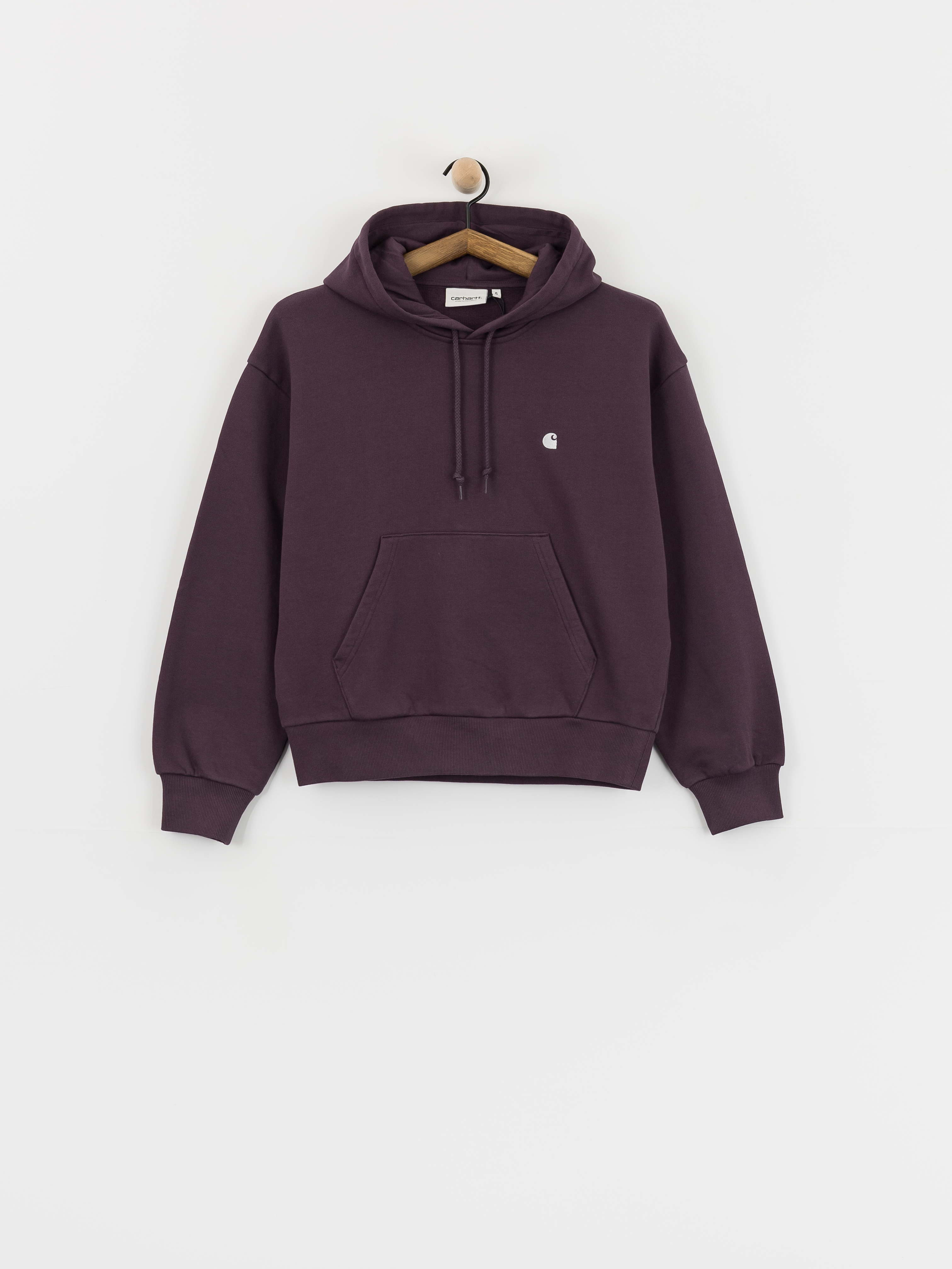 Mikina s kapucu0148ou Carhartt WIP Casey HD Wmn (cozy purple/silver)