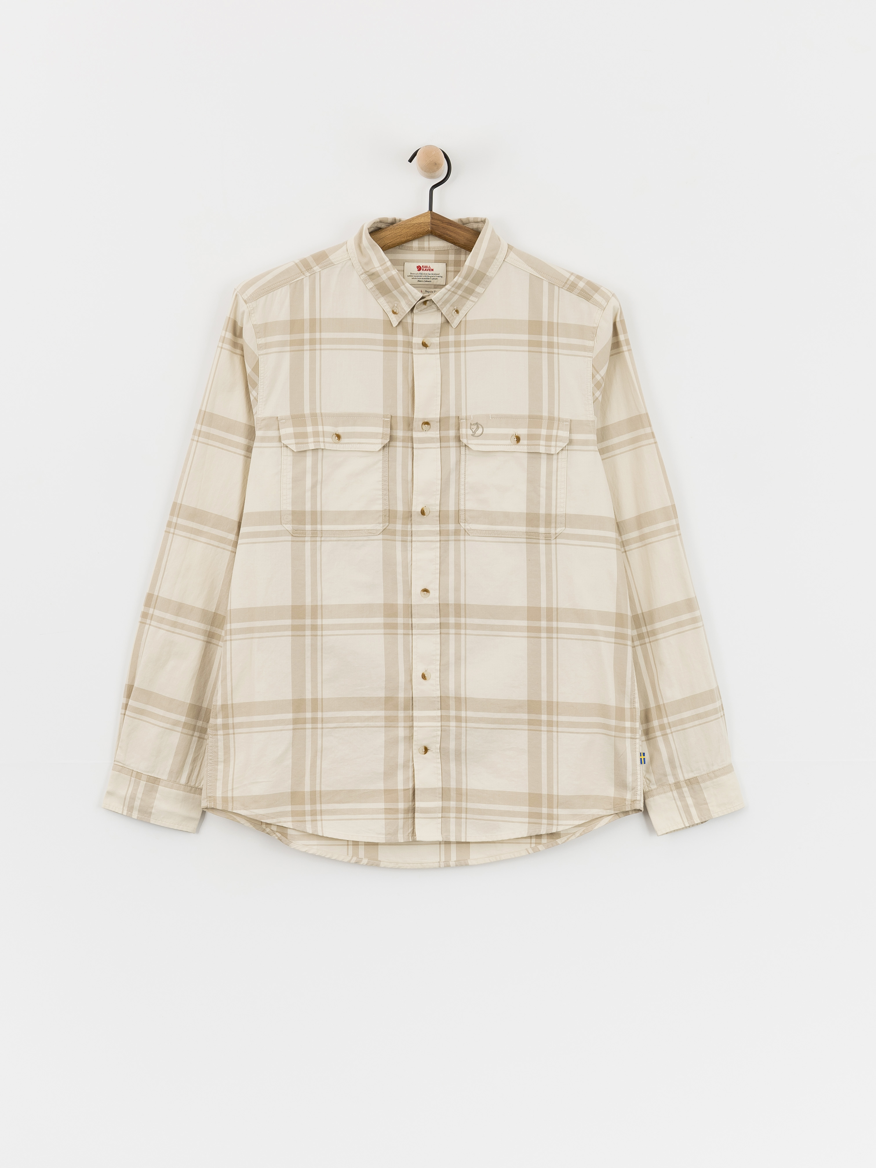 Košeľa Fjallraven Ovik Lite Flannel (chalk white/fossil)