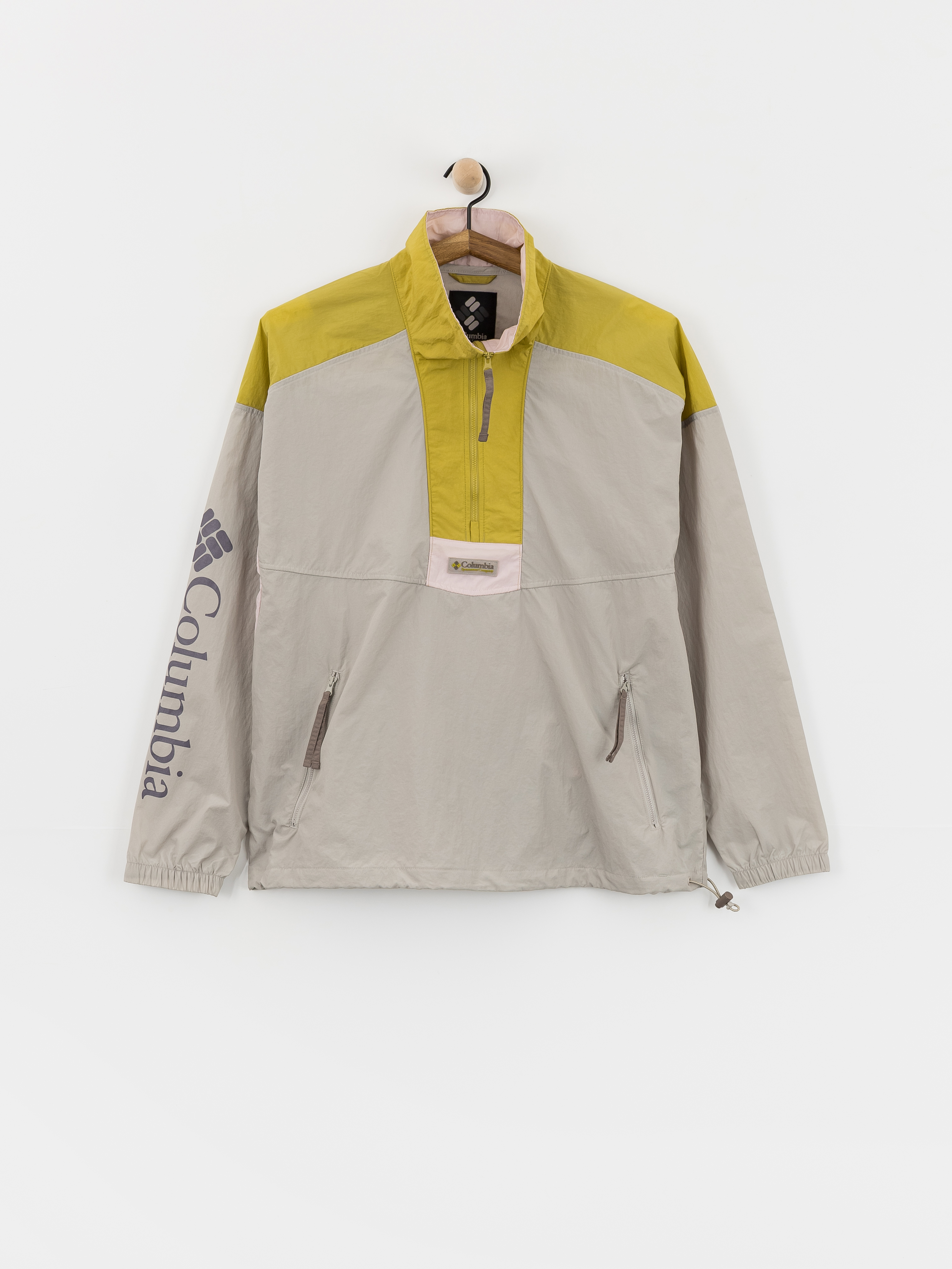 Bunda Columbia Riptide II Retro Windbreaker Anorak (flint grey/peppercorn/pink agate)
