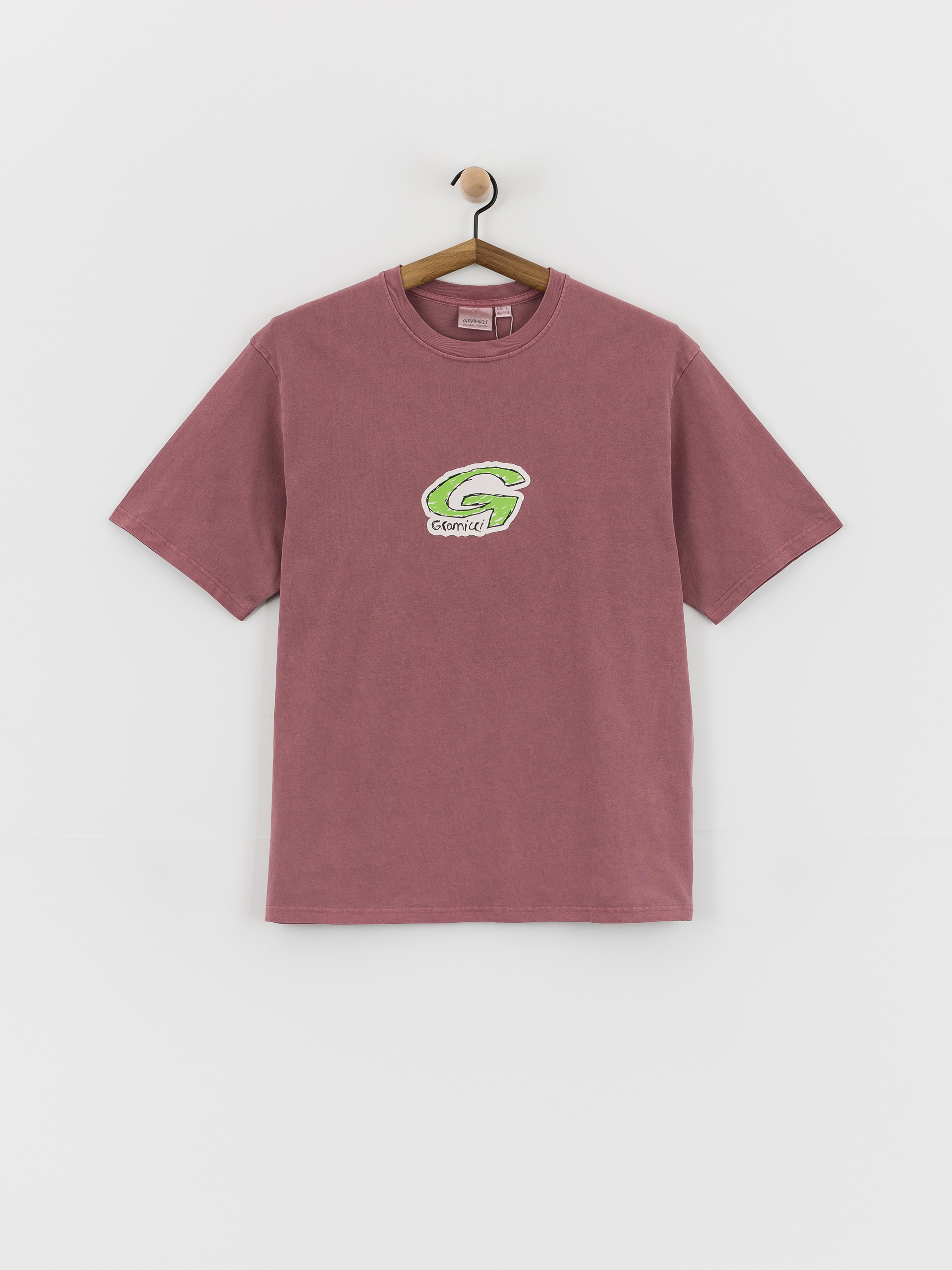 Tričko Gramicci G-Scribble Pigment Dyed (red pigment)