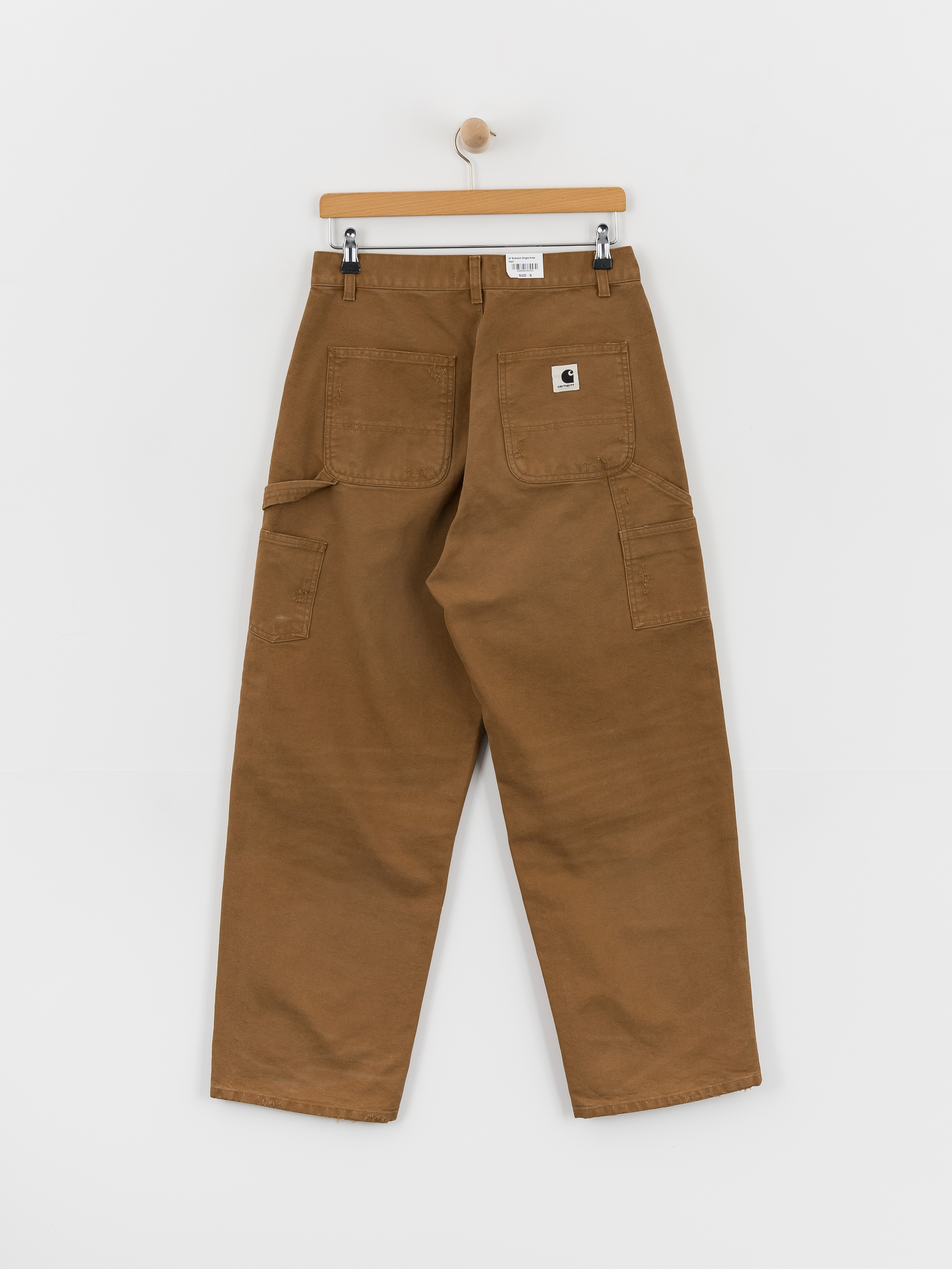 Nohavice Carhartt WIP Brandon Single Knee Wmn (hamilton brown)