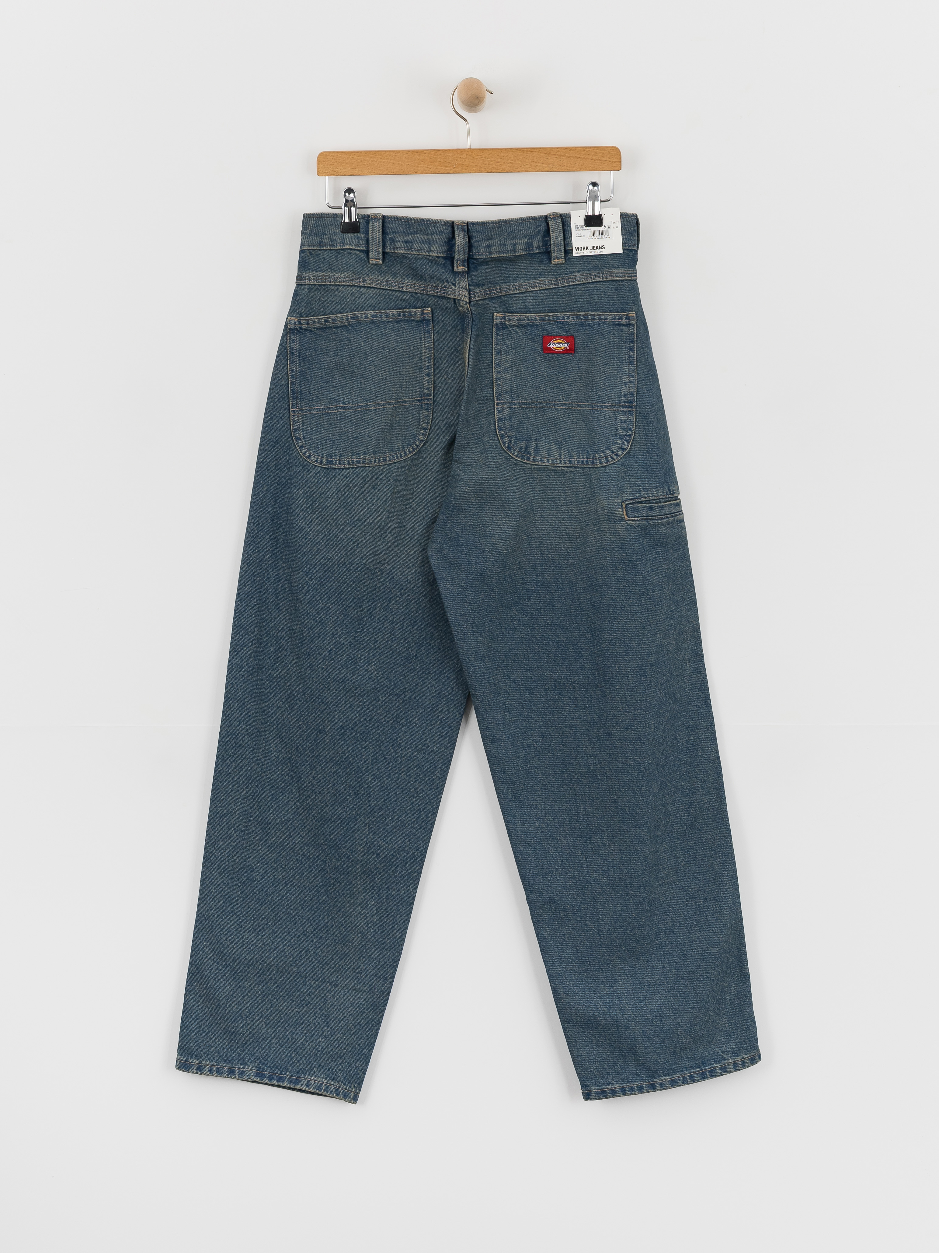 Nohavice Dickies 958 Baggy Tapered Work (khaki tinted blue)