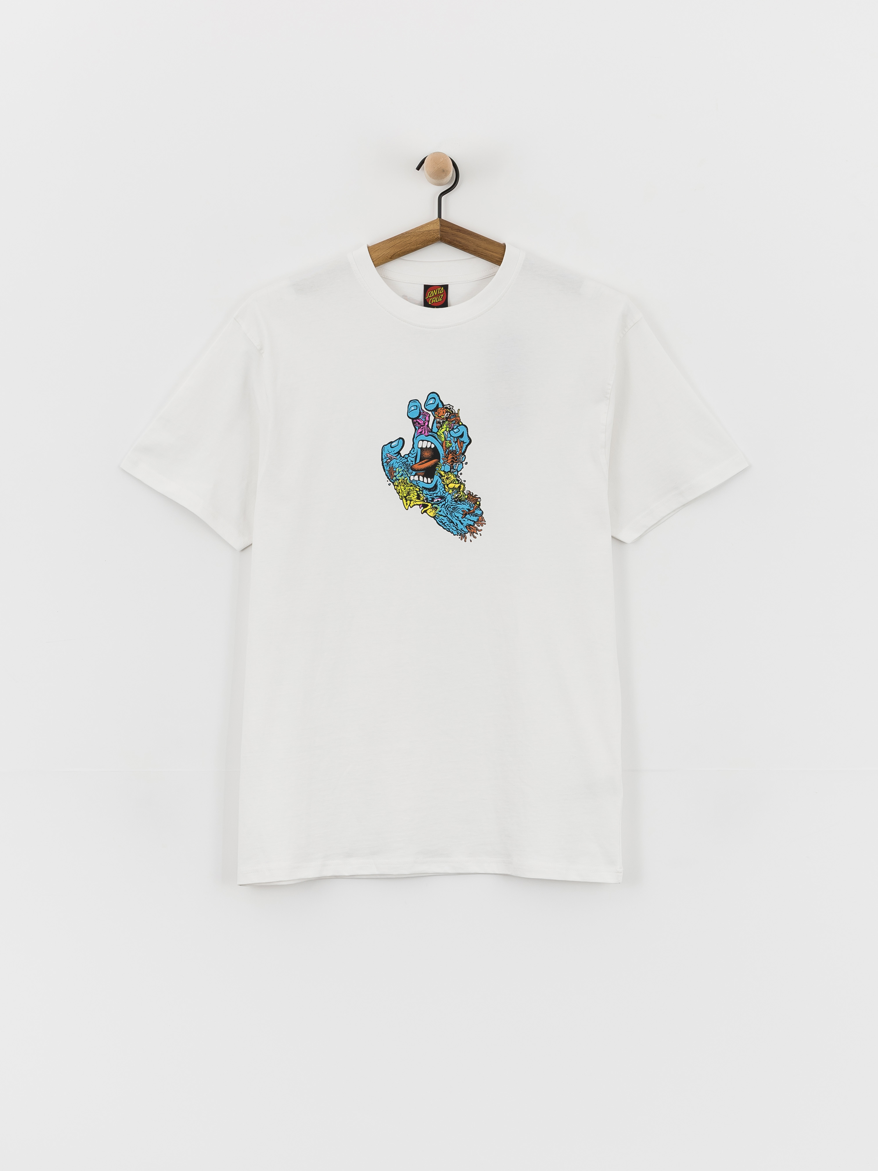 Tričko Santa Cruz Roskopp Screaming Five Frnt (white)