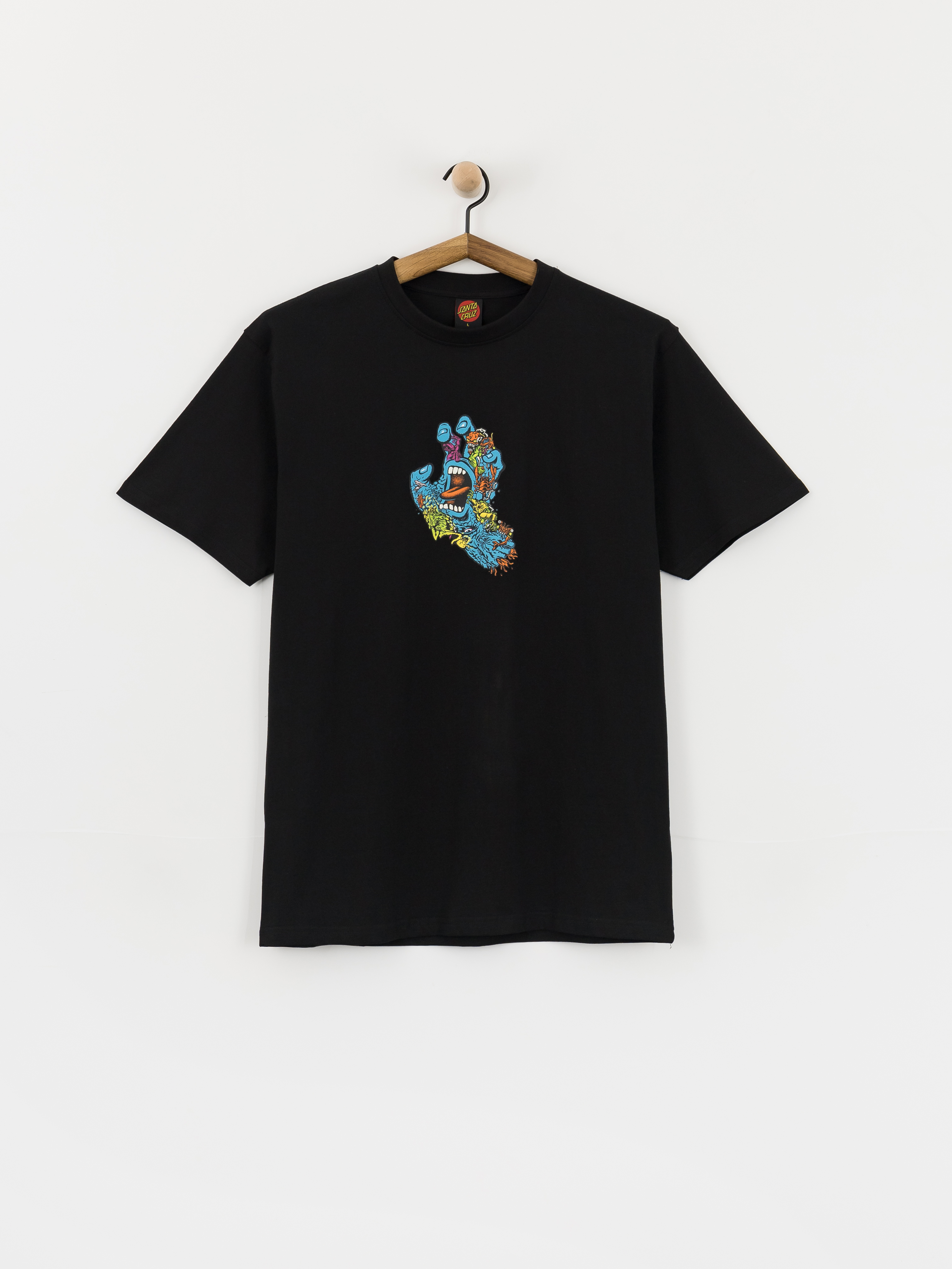 Tričko Santa Cruz Roskopp Screaming Five Frnt (black)