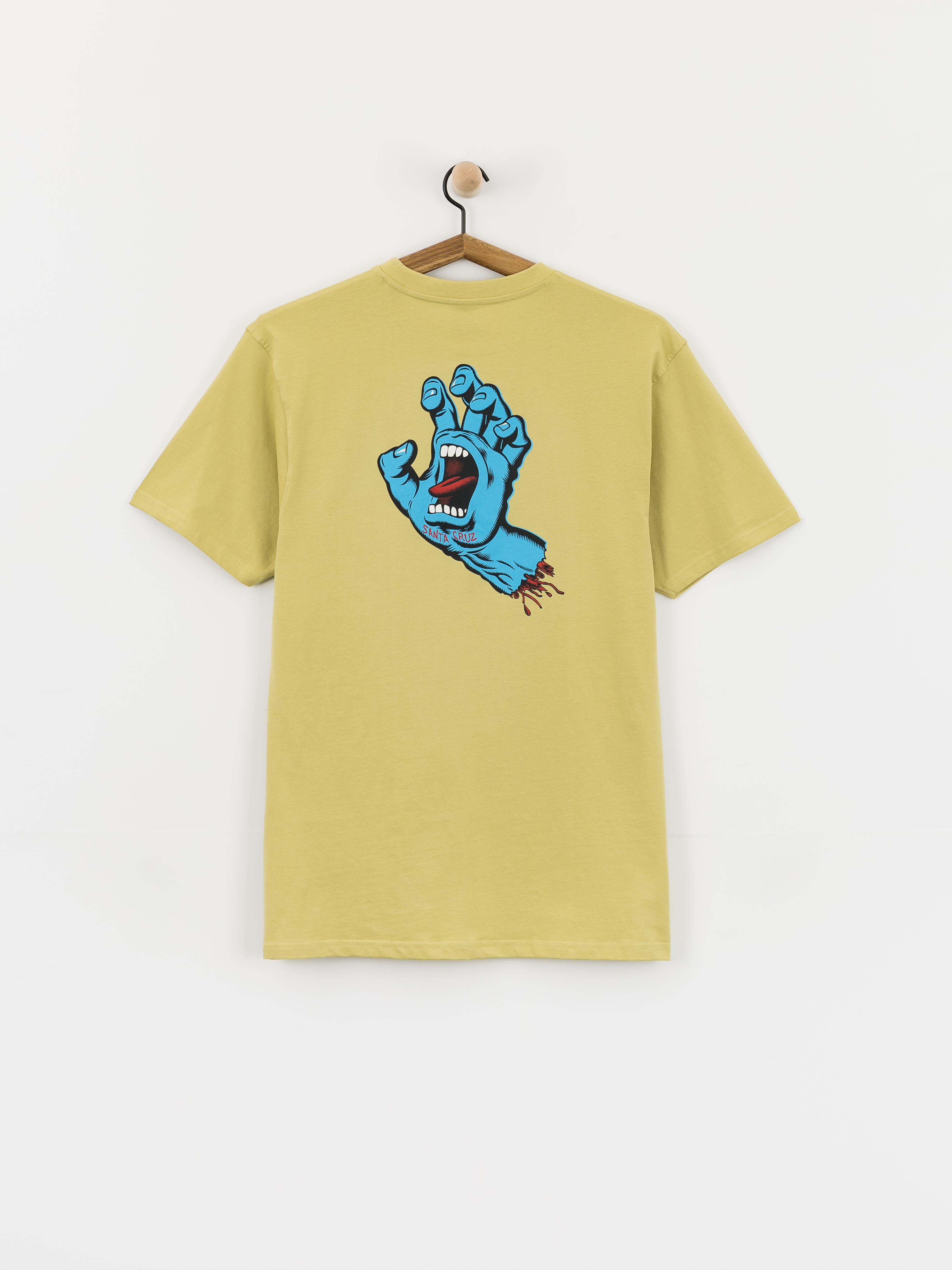 Tričko Santa Cruz Screaming Hand Chest (faded khaki)