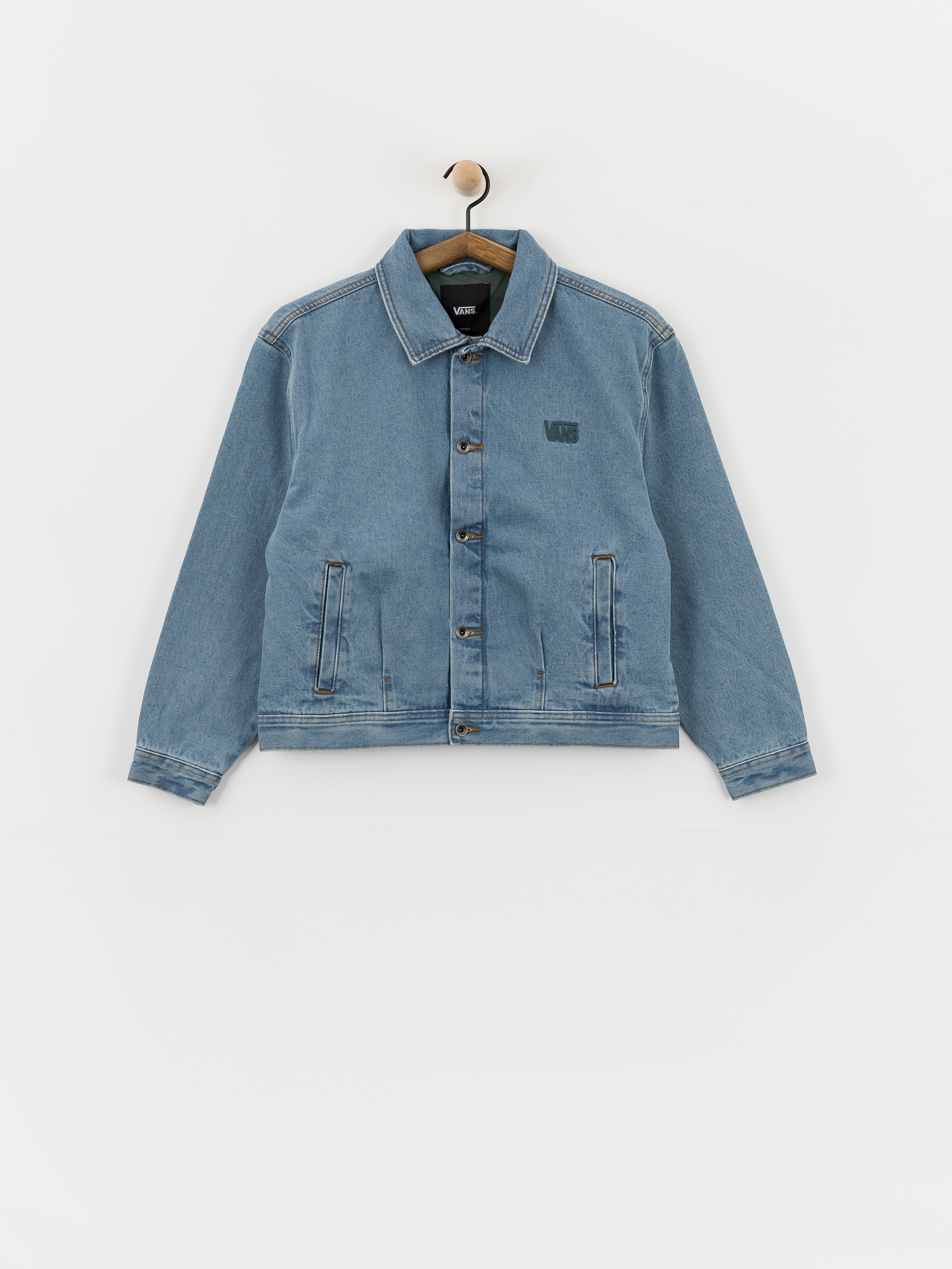 Bunda Vans Pomona Station Wmn (stonewash/blue)