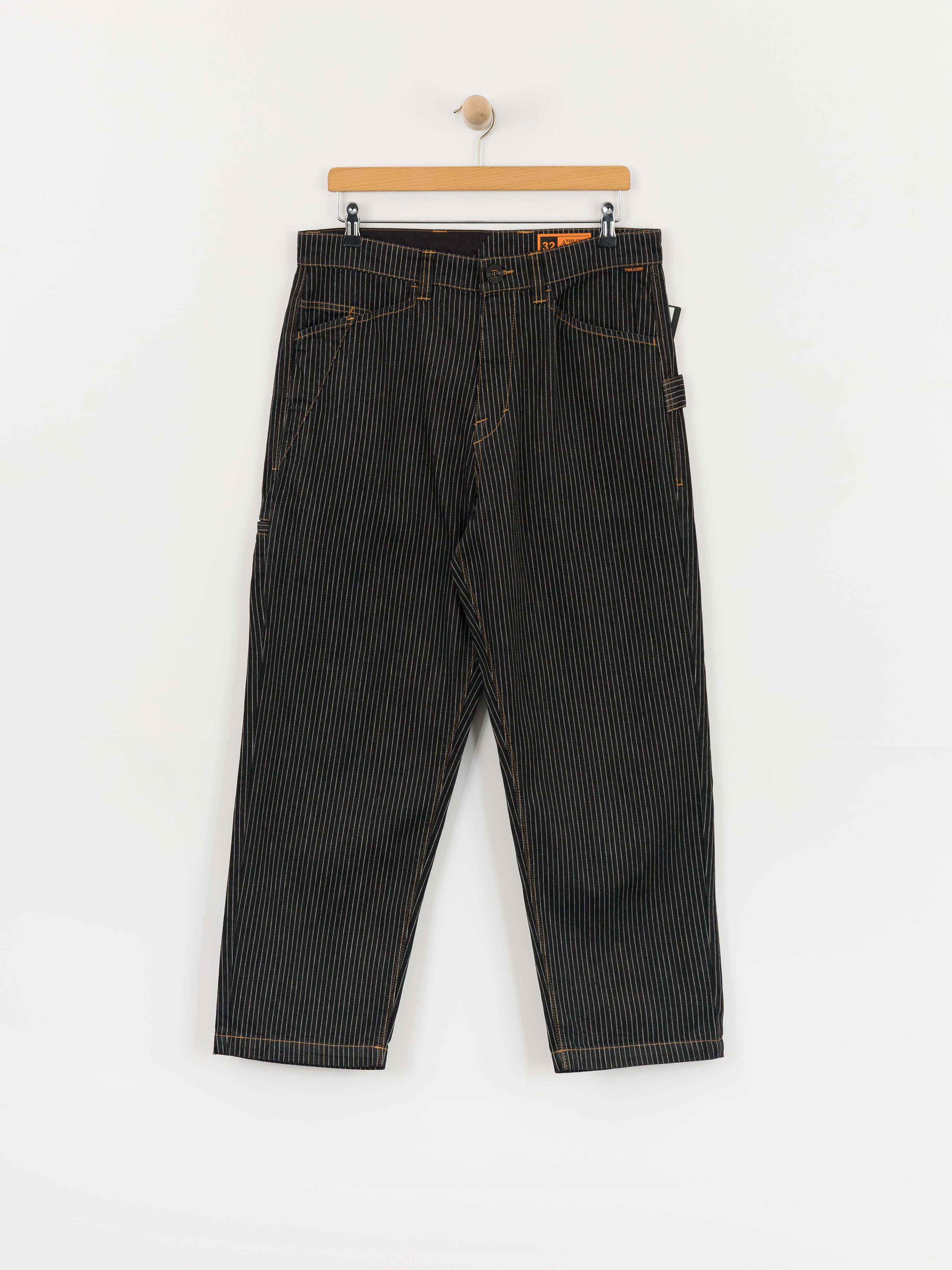 Nohavice Volcom Work Dialed (black stripe)