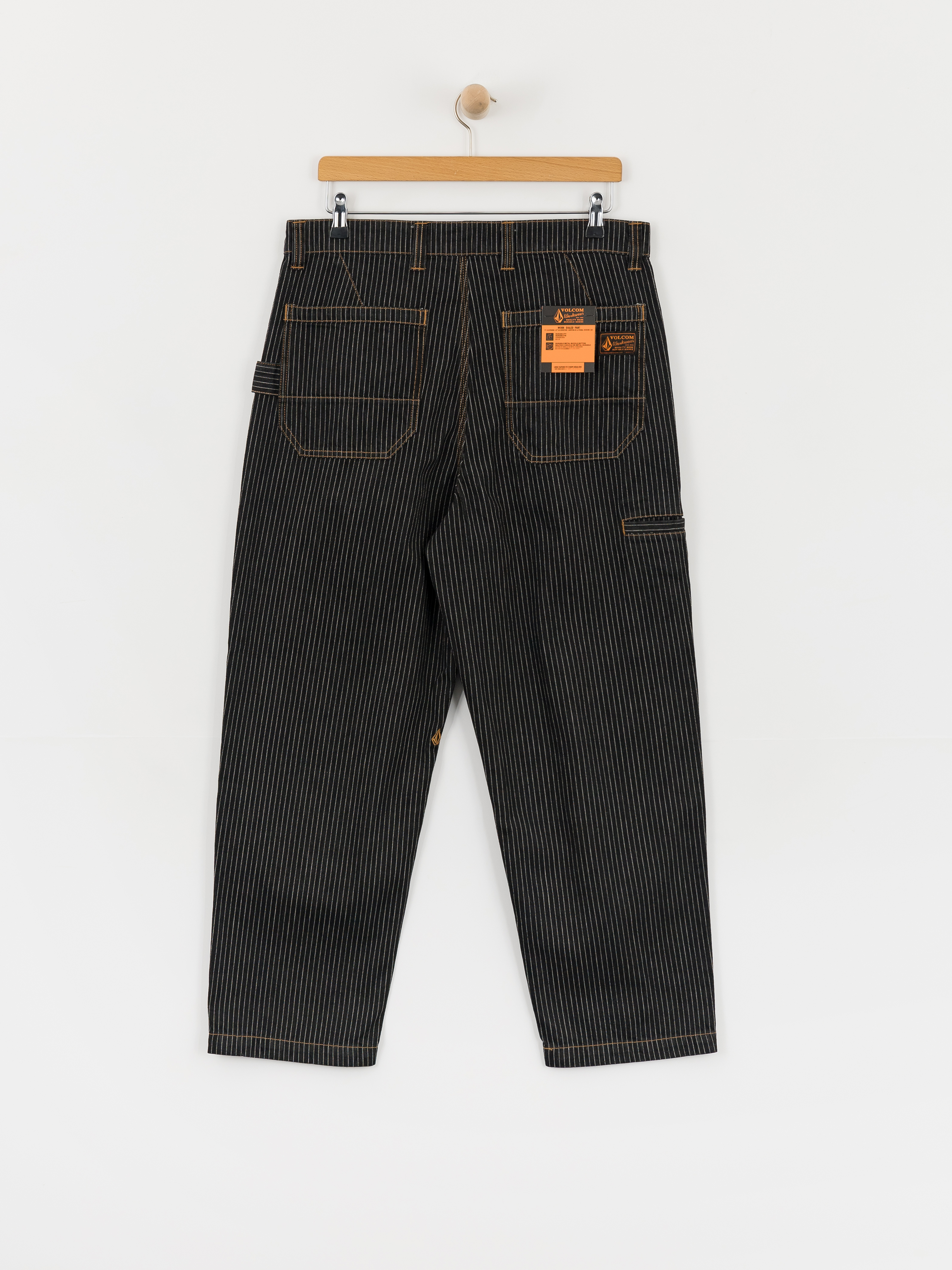 Nohavice Volcom Work Dialed (black stripe)