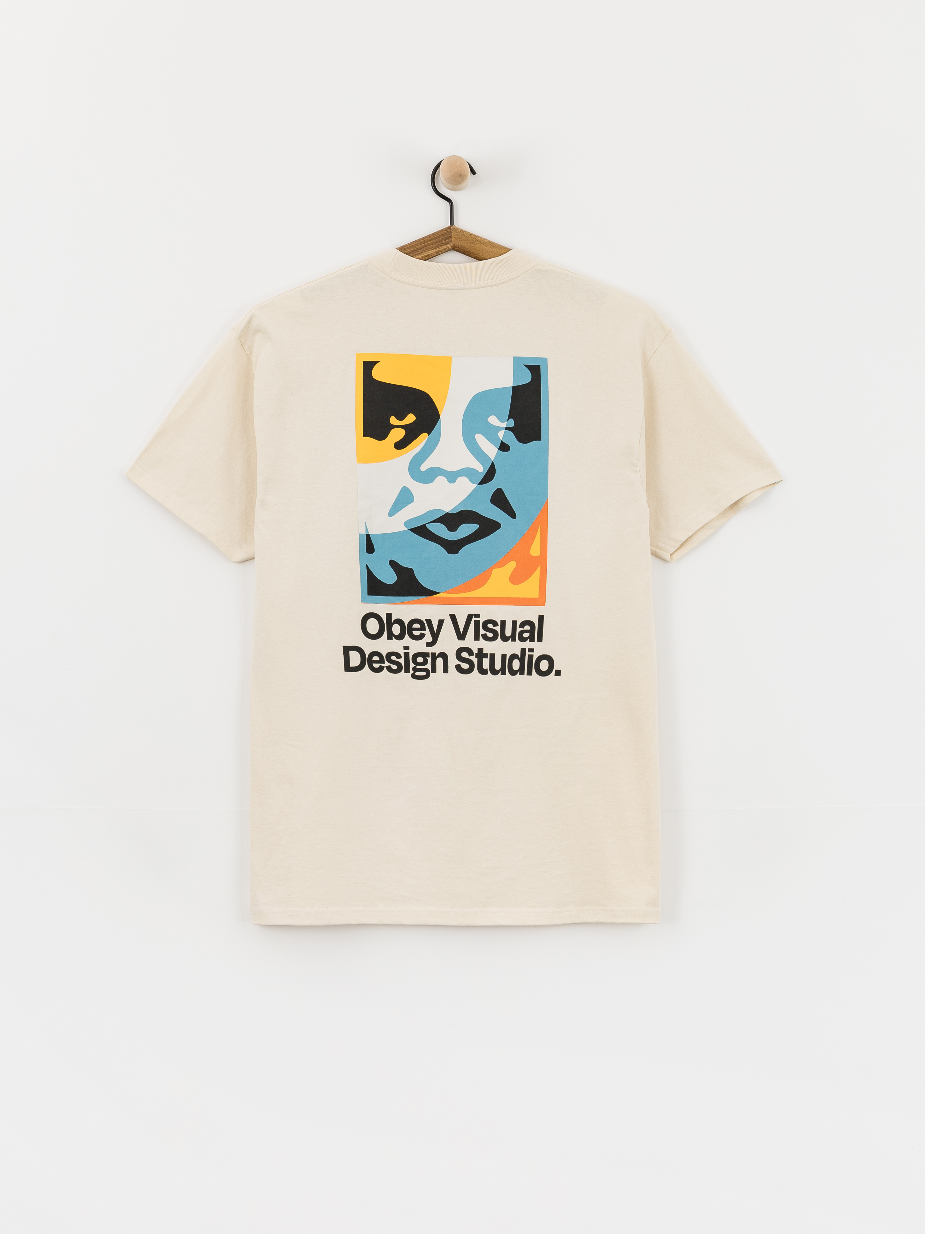 Tričko OBEY Visual Design Studio (cream)