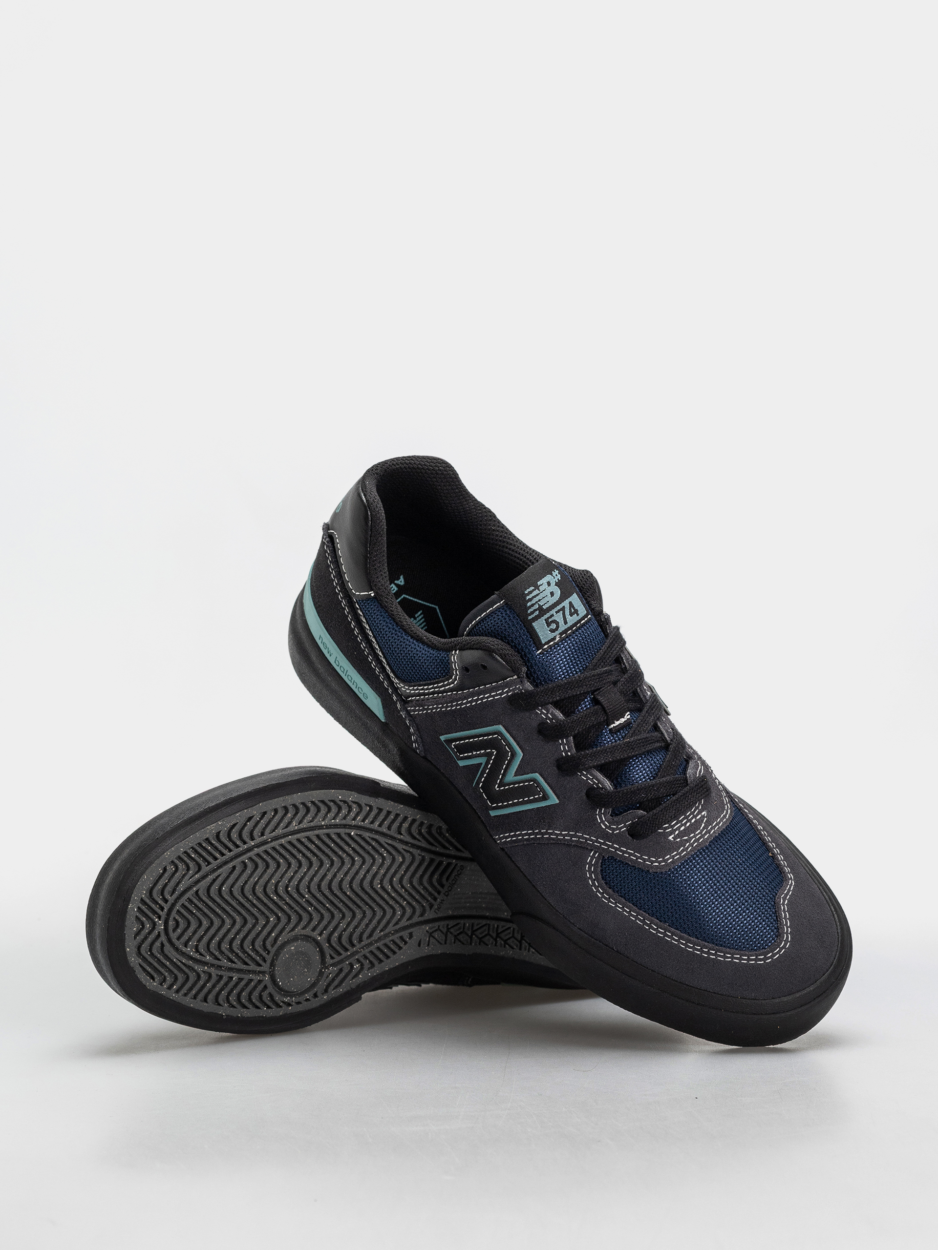 Topánky New Balance 574 (faded black/faded teal)