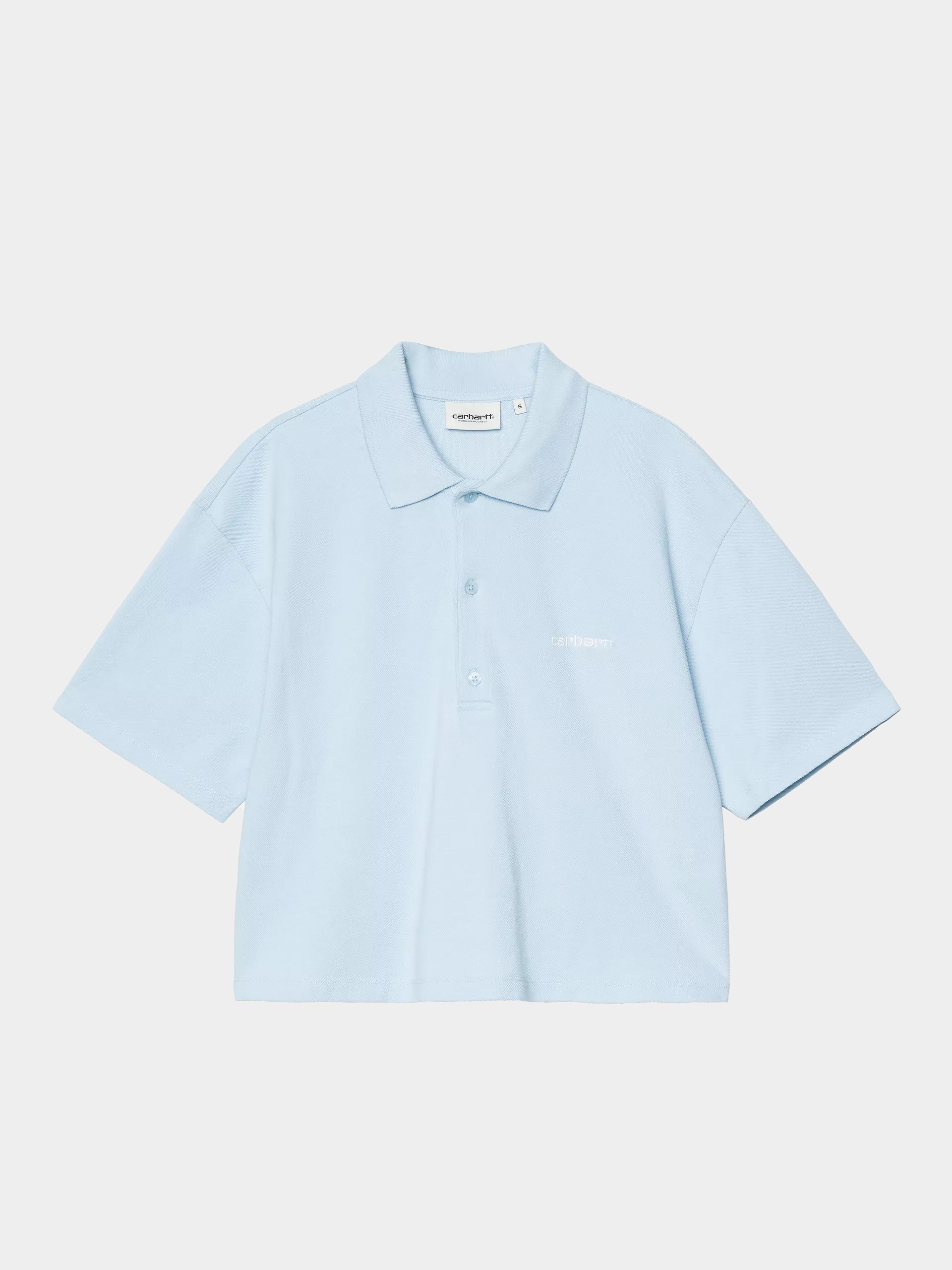 Tričko Carhartt WIP Script Polo Wmn (icaria/white)