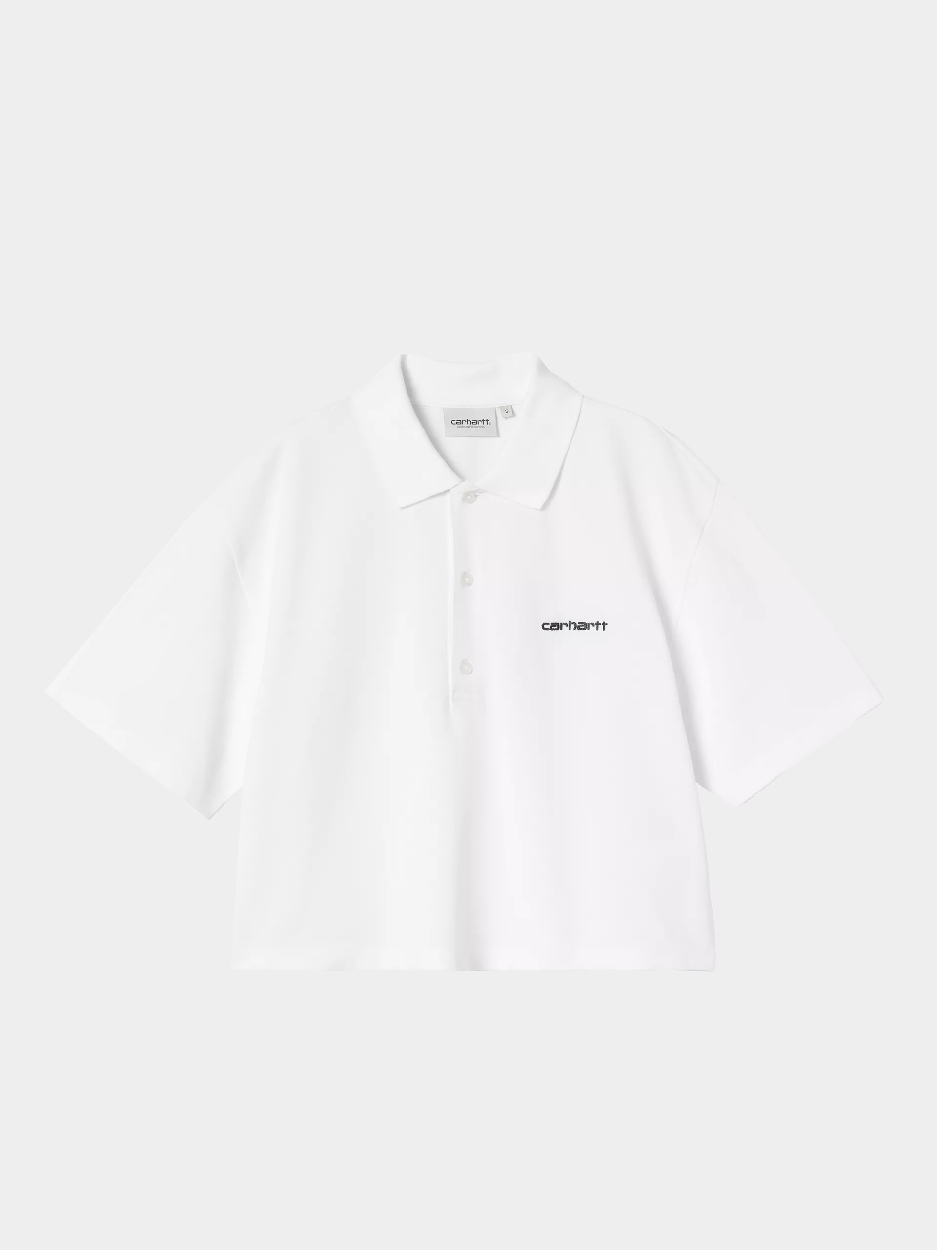 Tričko Carhartt WIP Script Polo Wmn (white/black)