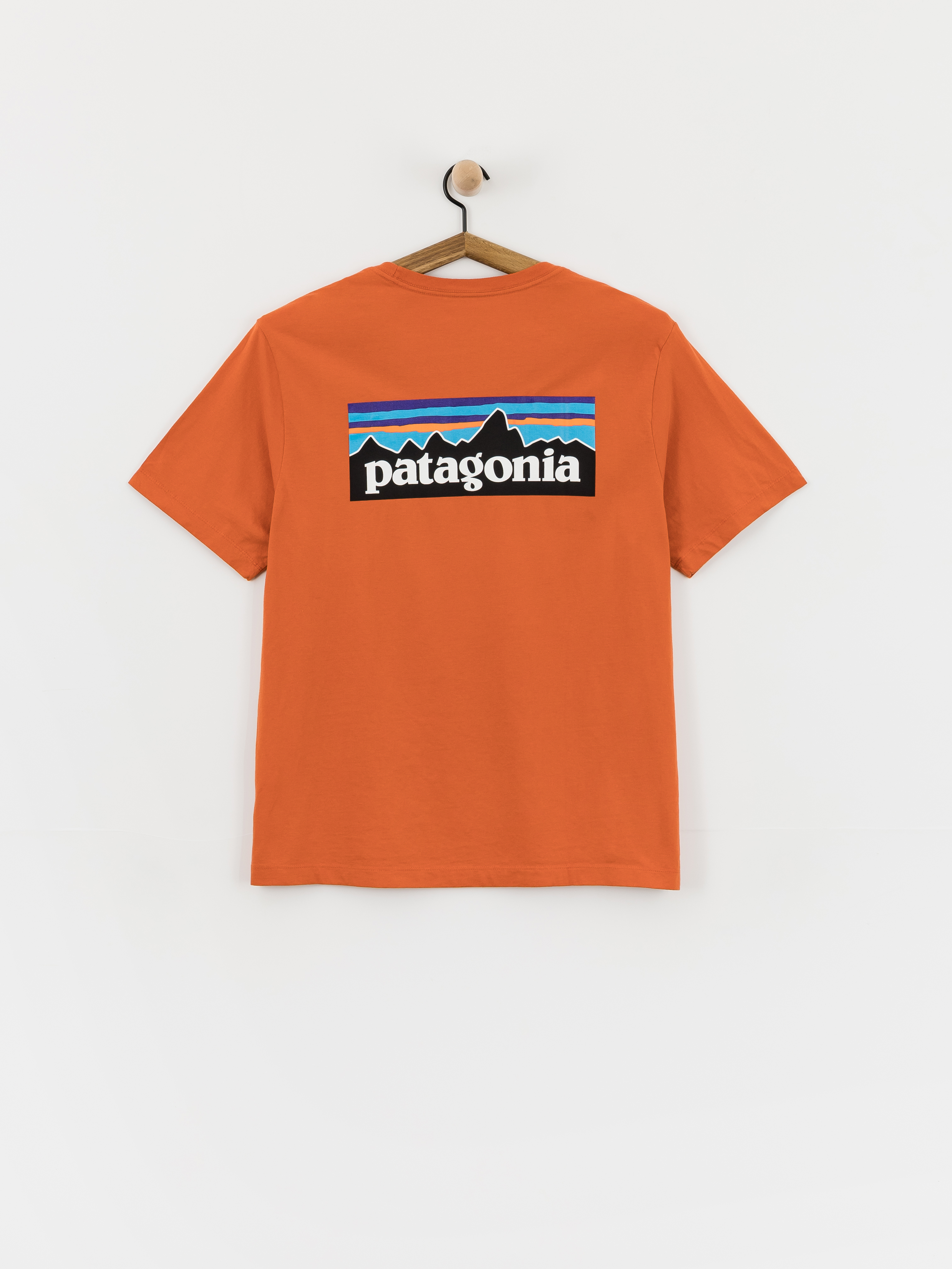 Tričko Patagonia P 6 Logo (coal orange)