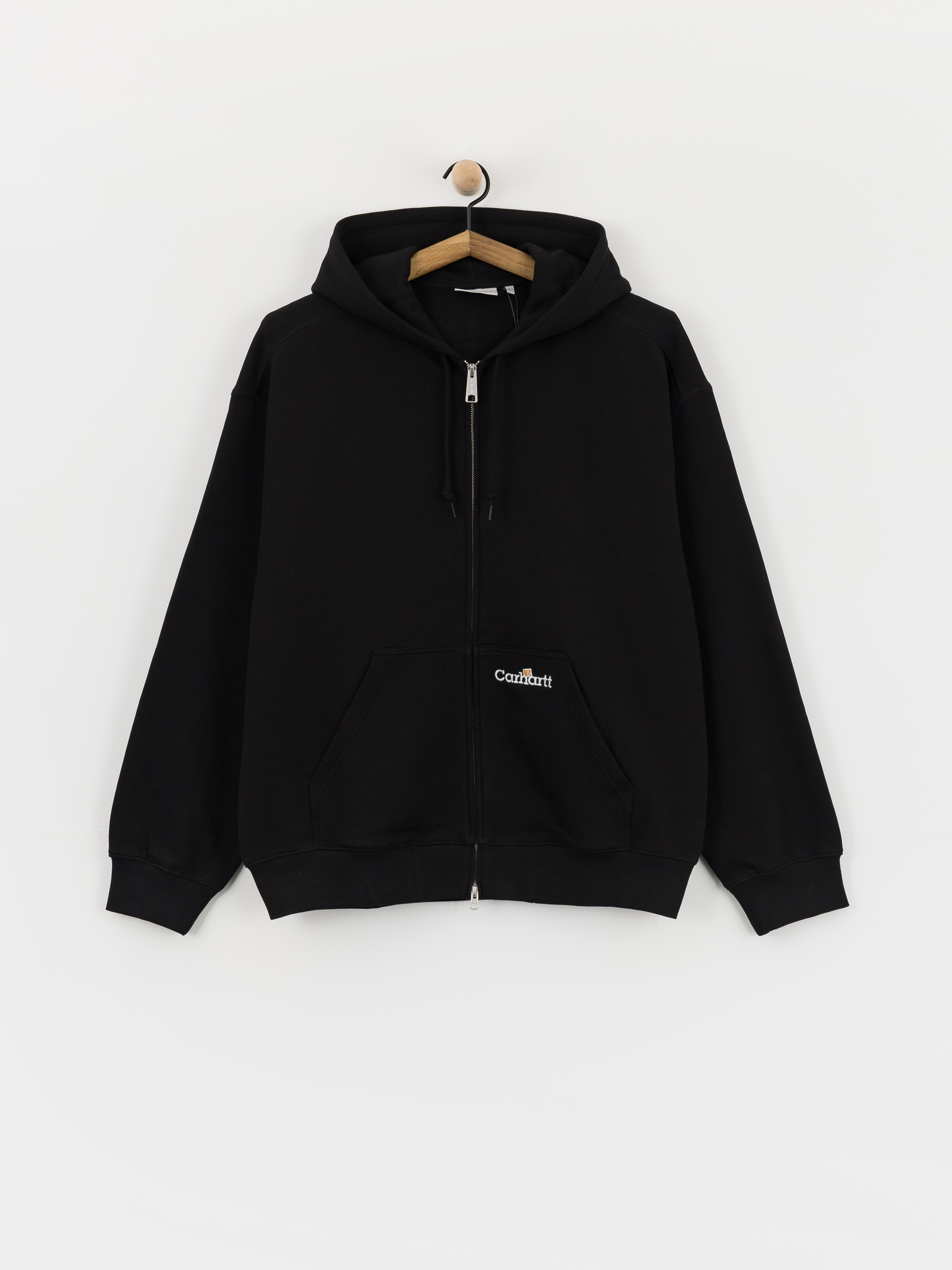 Mikina s kapucu0148ou Carhartt WIP WIP Label ZHD (black)