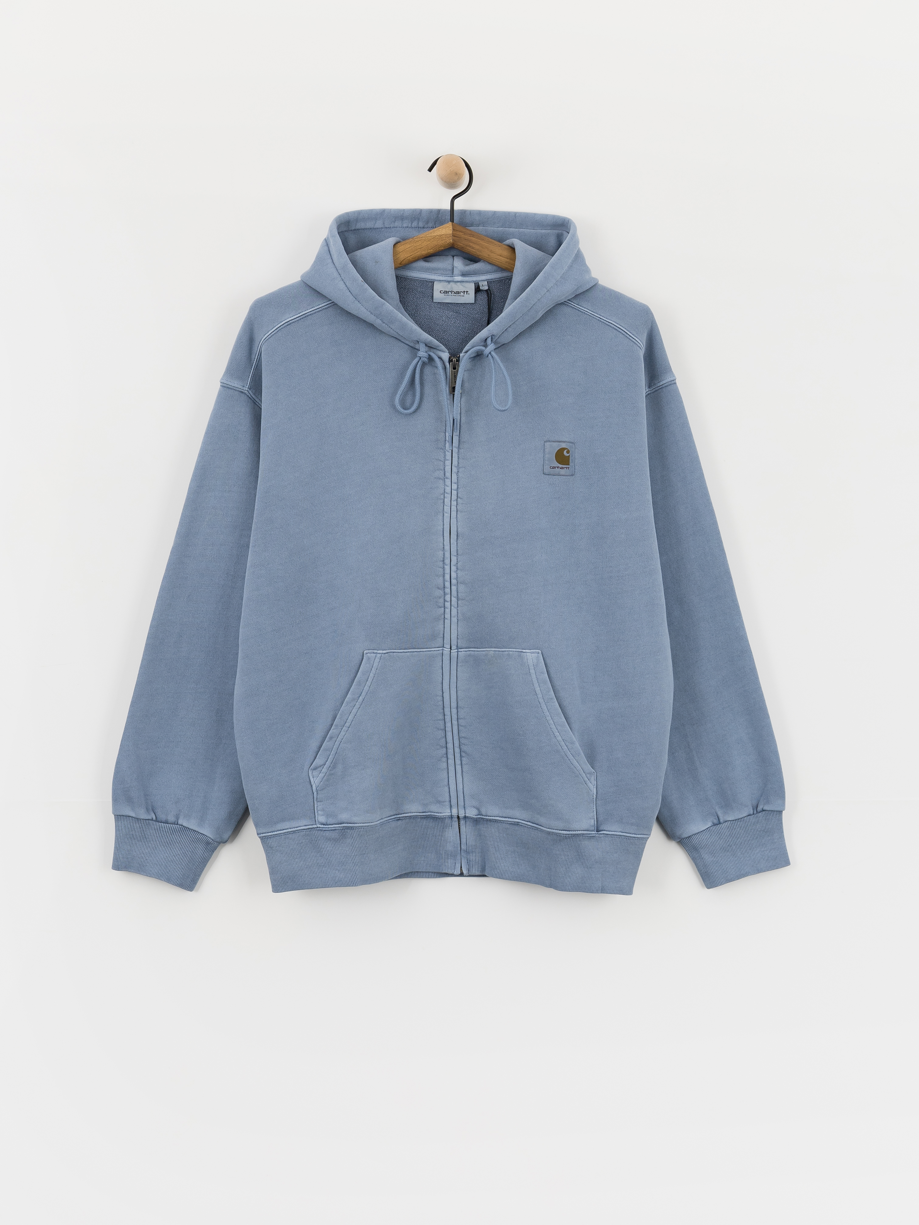 Mikina s kapucňou Carhartt WIP Nelson ZHD (gentle blue)