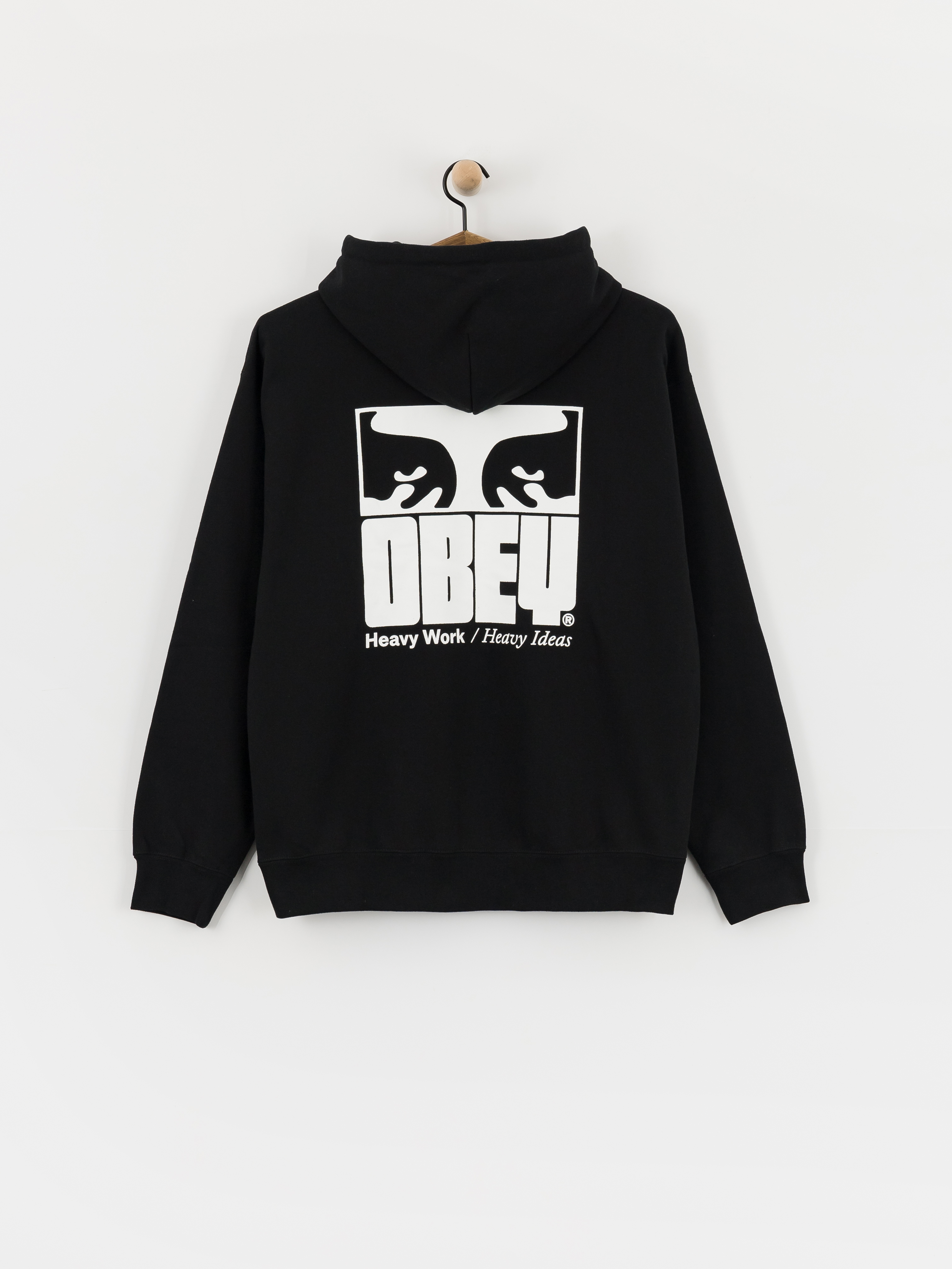 Mikina s kapucu0148ou OBEY Heavy Ideas HD (black)