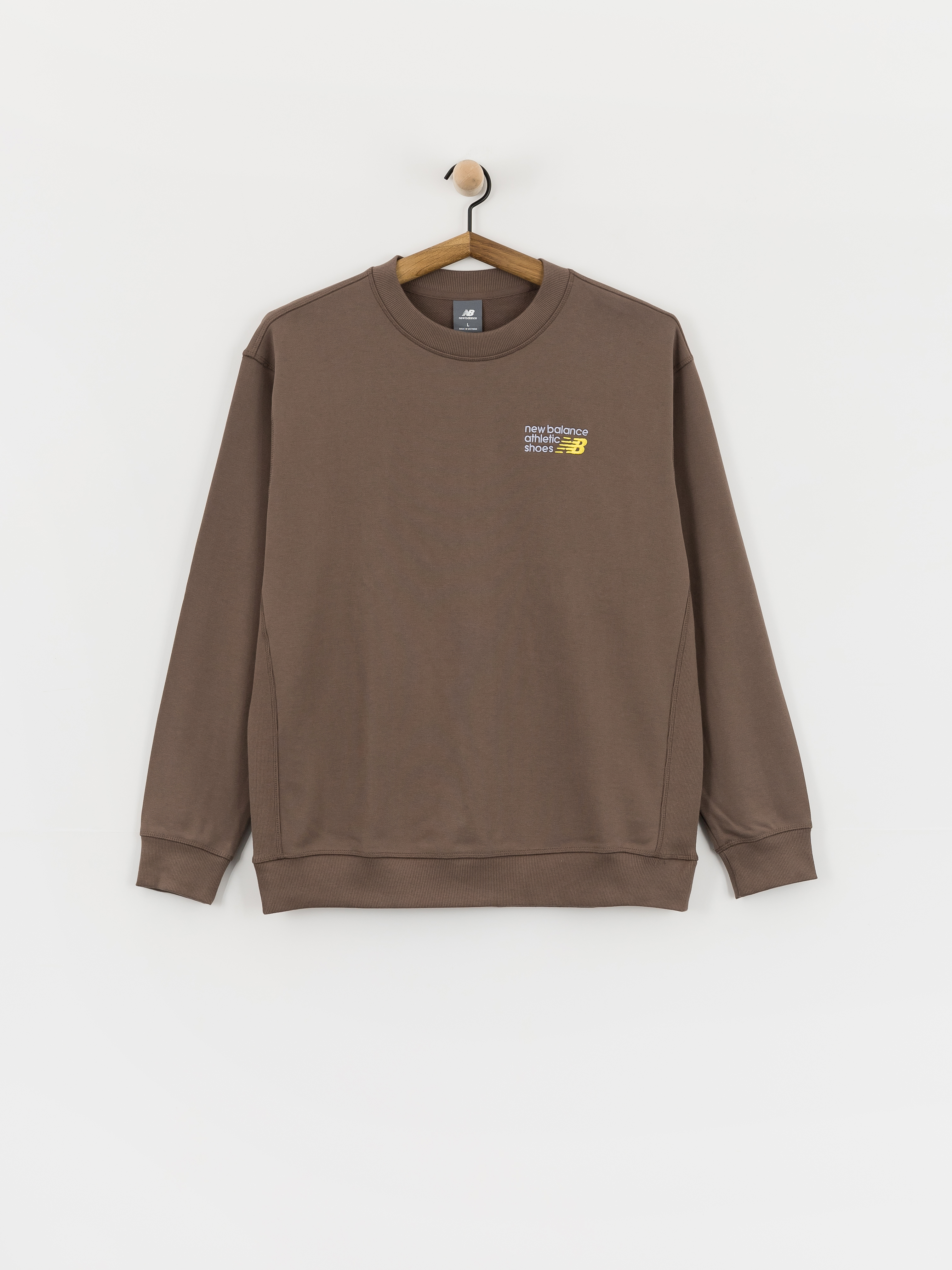 Mikina New Balance Athletics Premium Logo Crew (cortado)