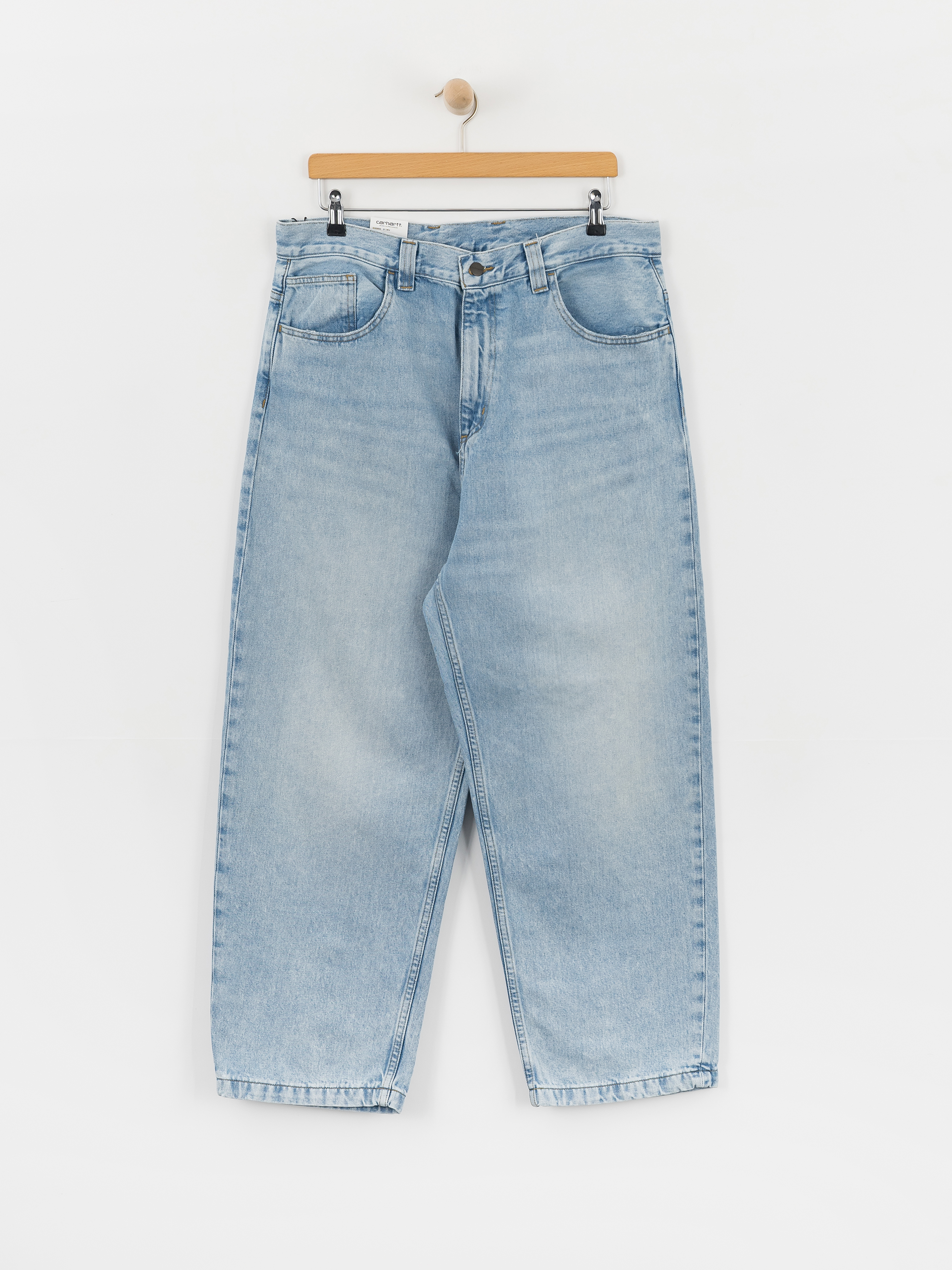 Nohavice Carhartt WIP Brandon (blue heavy worn bleached)