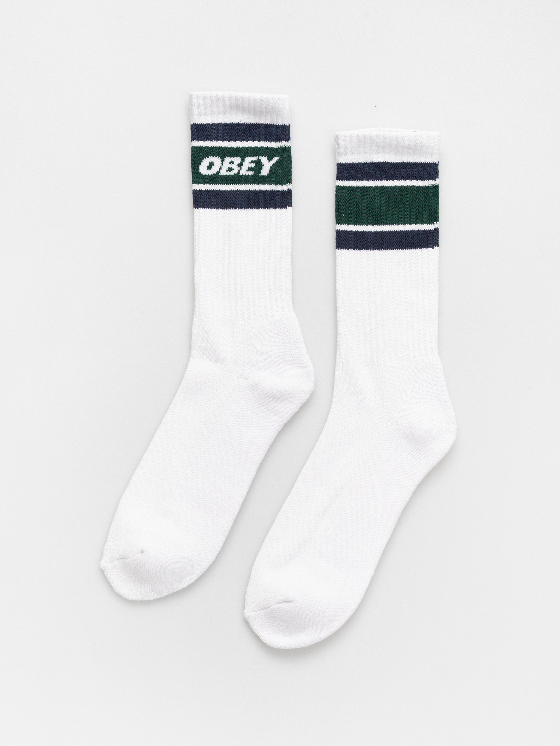 Ponožky OBEY Cooper II (white/eden green)