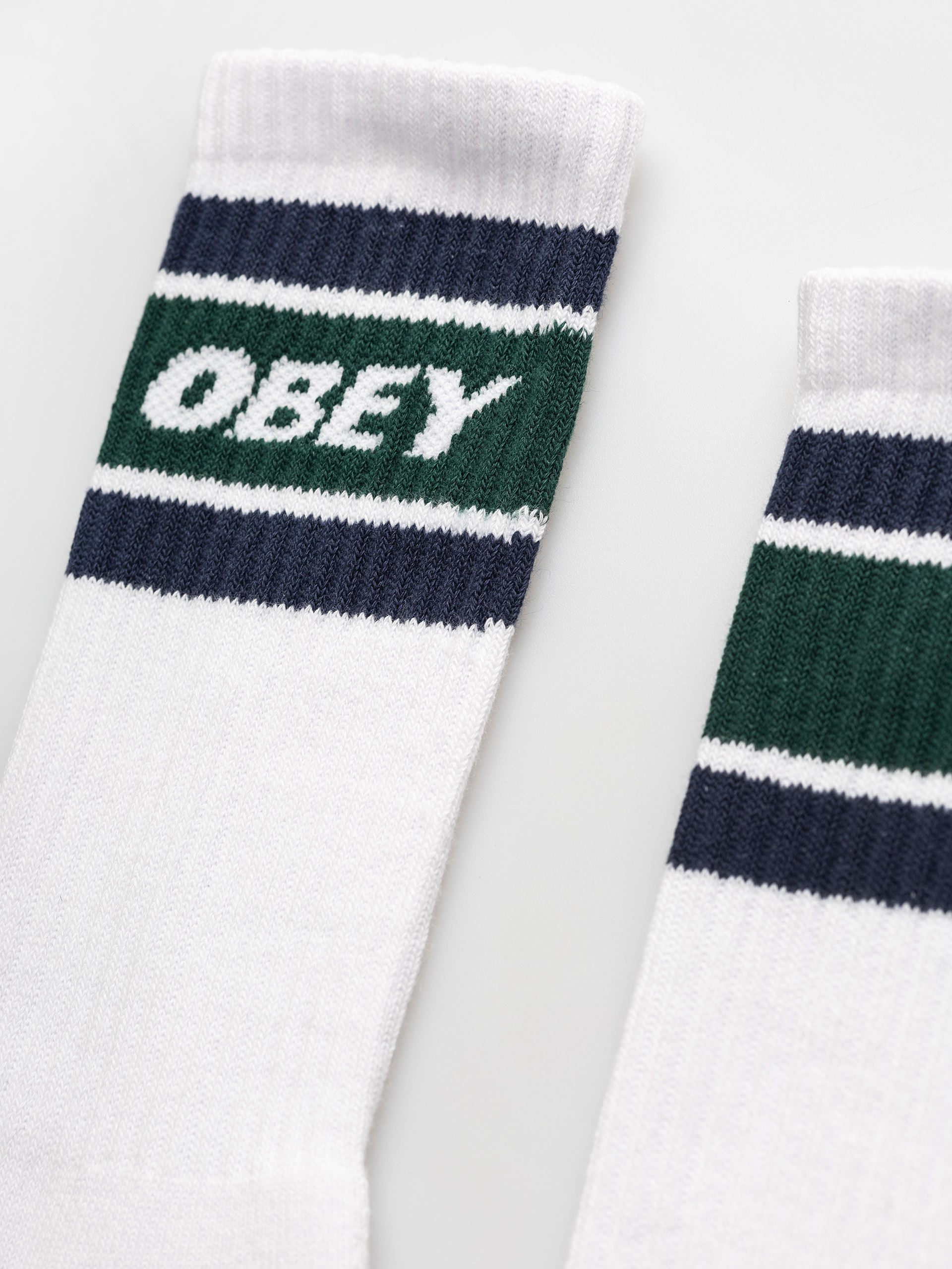 Ponožky OBEY Cooper II (white/eden green)