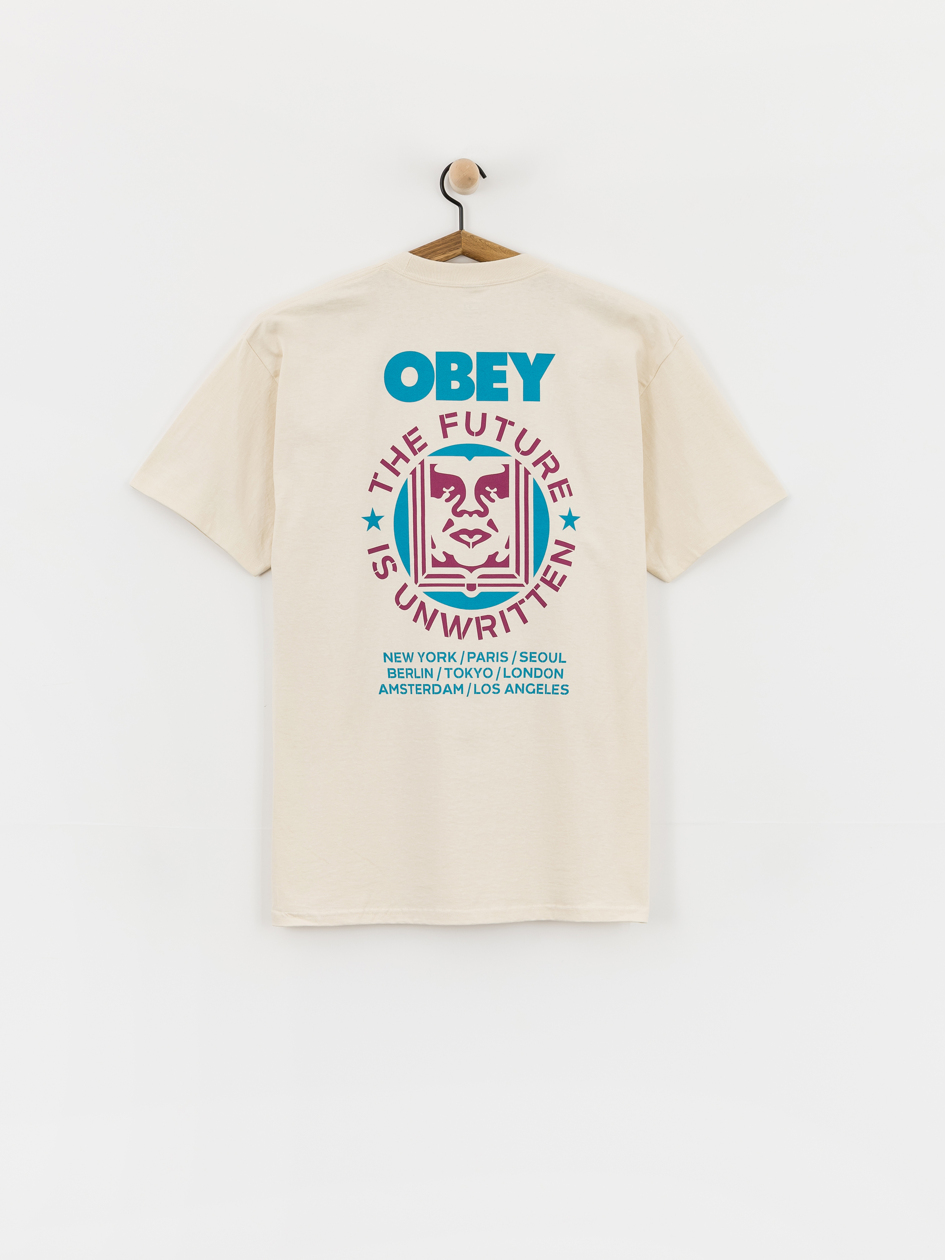 Tričko OBEY Future Unwritten (cream)