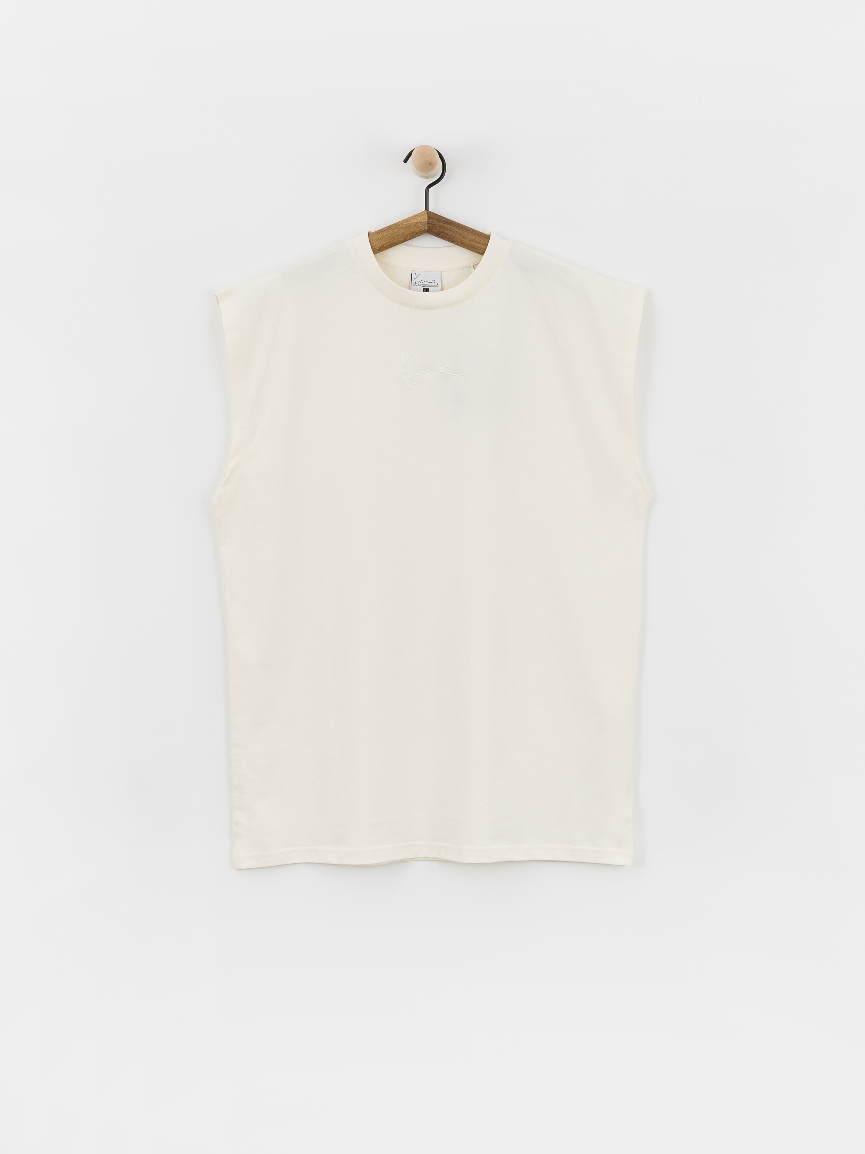 Tričko Karl Kani Small Signature Essential Sleeveless (off white)
