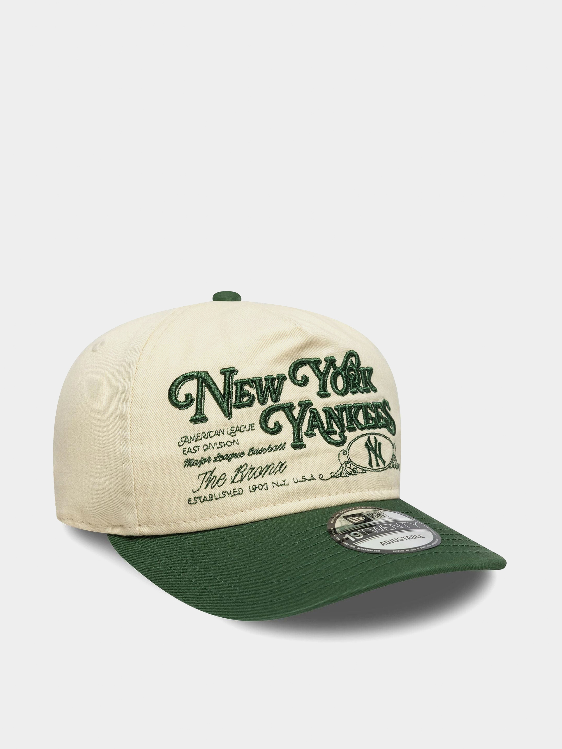 Šiltovka New Era Washed Graphic 19Twenty New York Yankees (light cream/cigar)