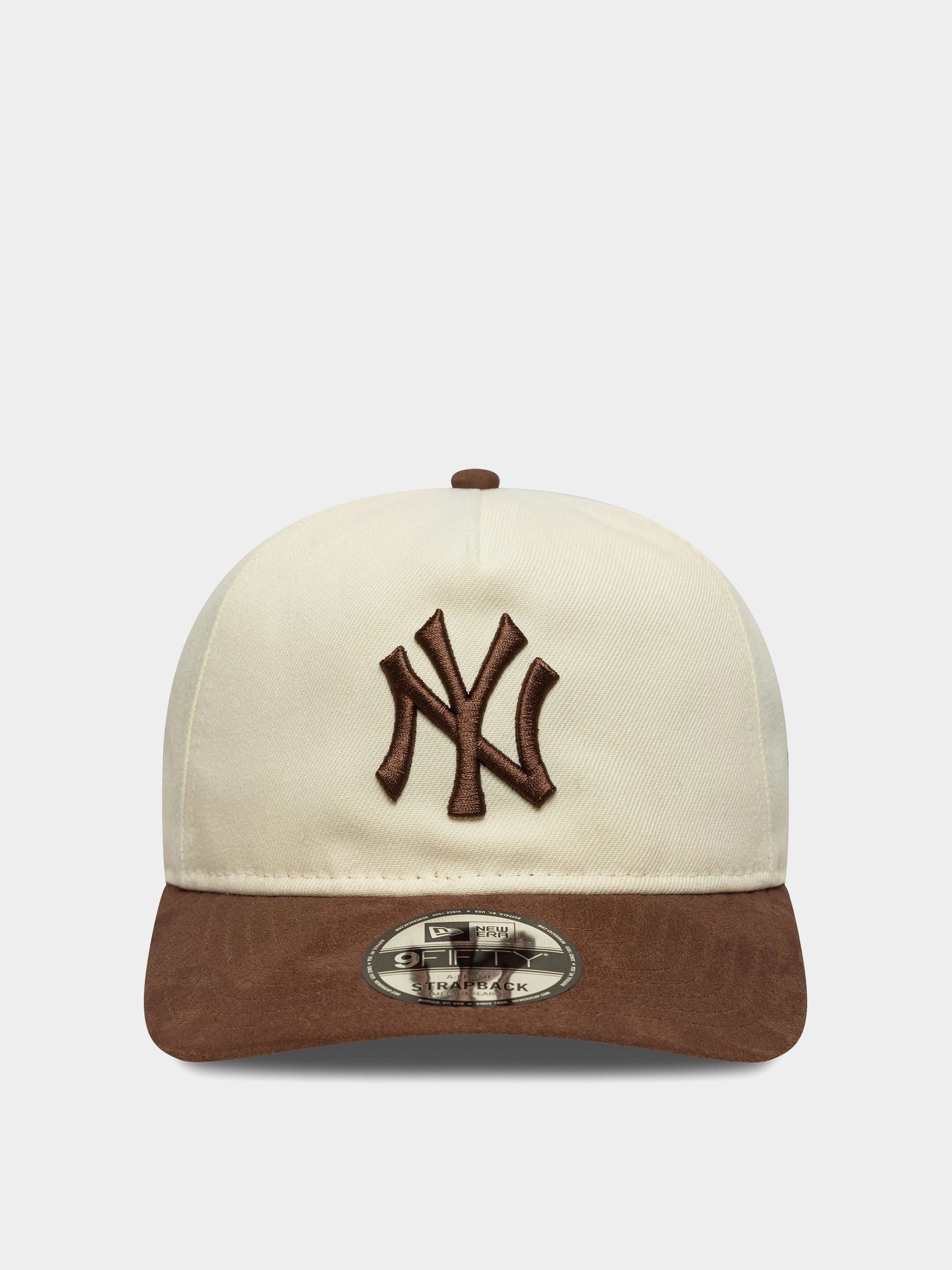 Šiltovka New Era Suede Visor 9Fifty New York Yankees (light cream/chestnut)