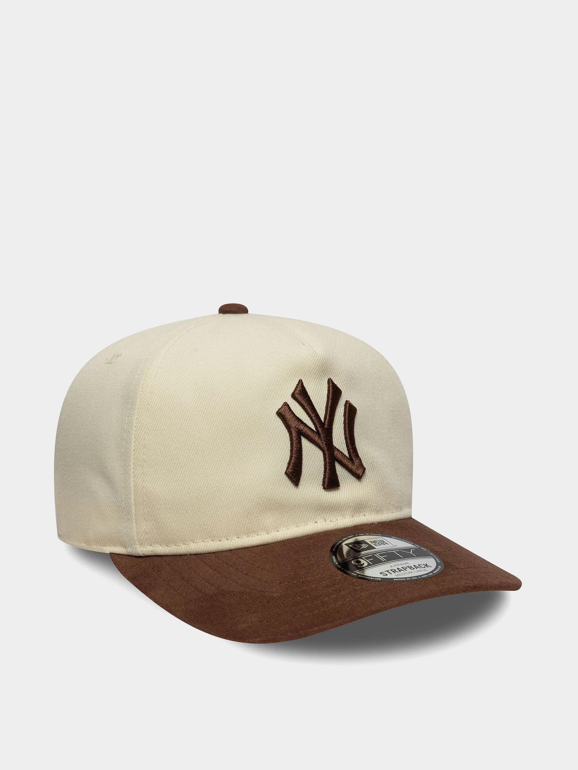 Šiltovka New Era Suede Visor 9Fifty New York Yankees (light cream/chestnut)
