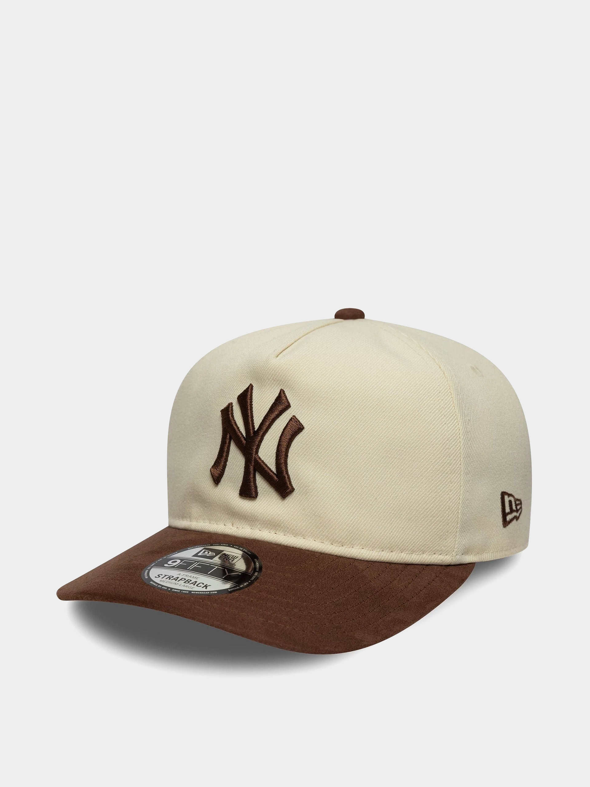 Šiltovka New Era Suede Visor 9Fifty New York Yankees (light cream/chestnut)