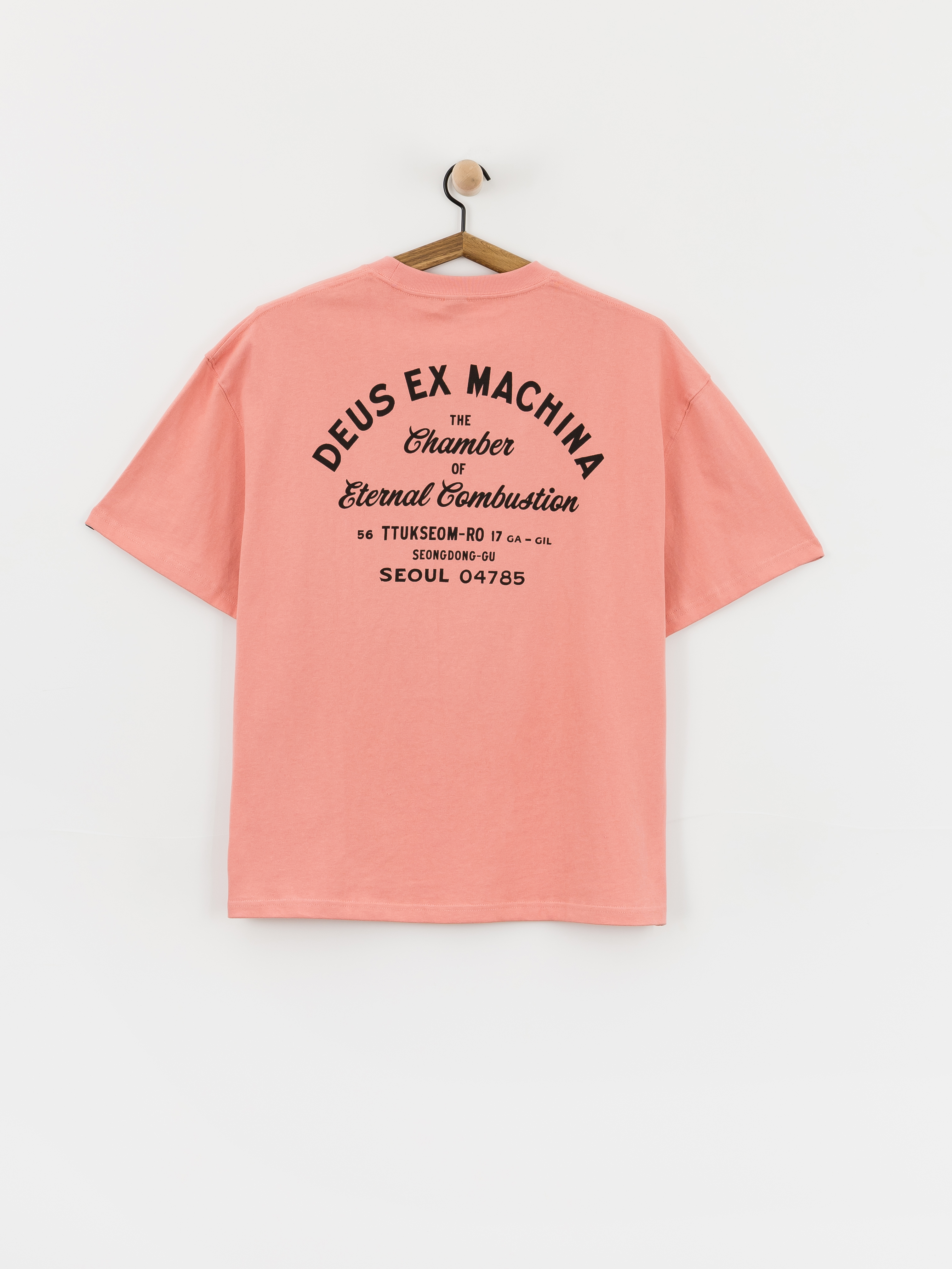 Tričko Deus Ex Machina Seoul Sign (lobster bisque pink)