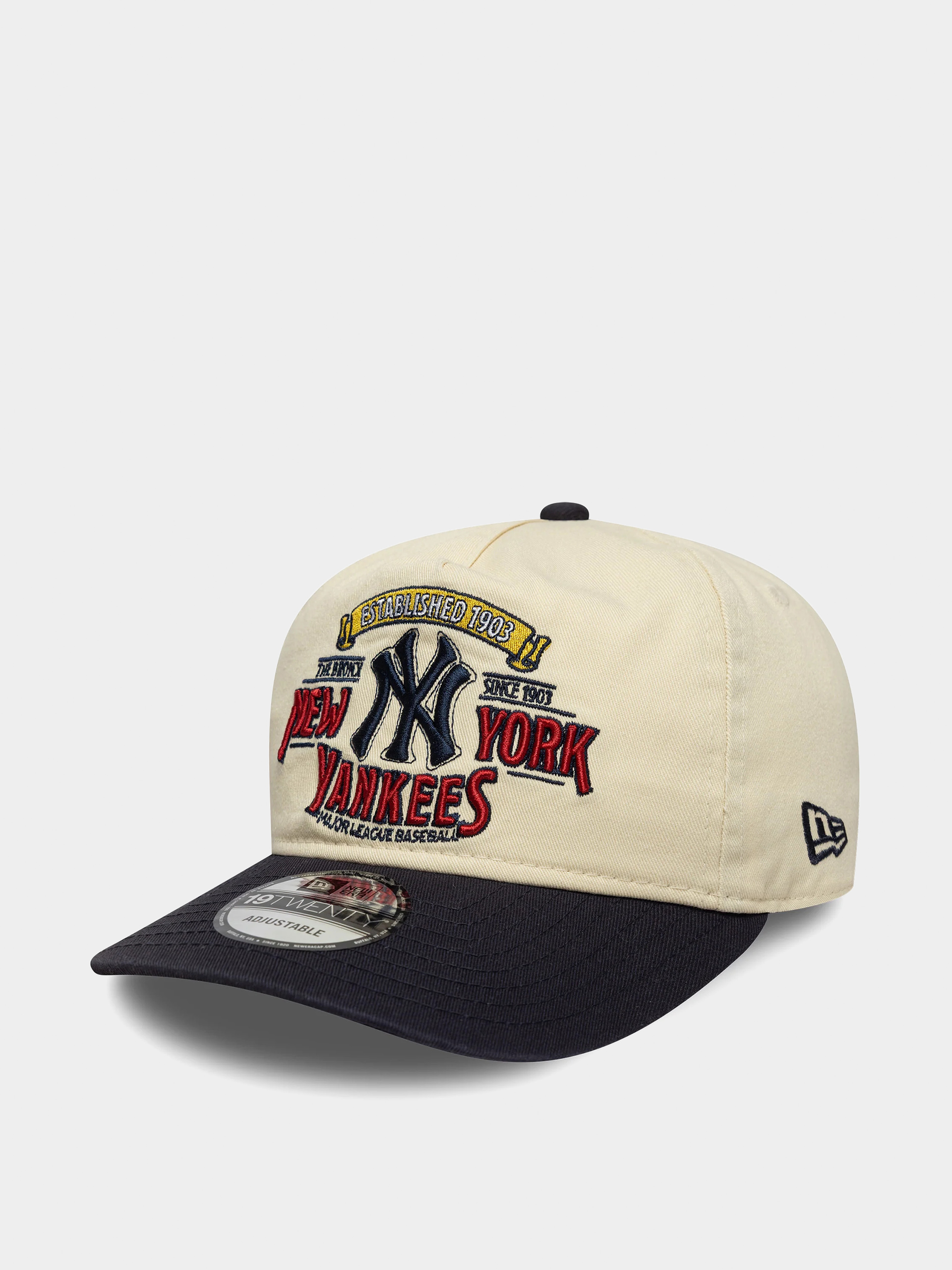 Šiltovka New Era Washed Graphic 19Twenty New York Yankees (light cream/navy)