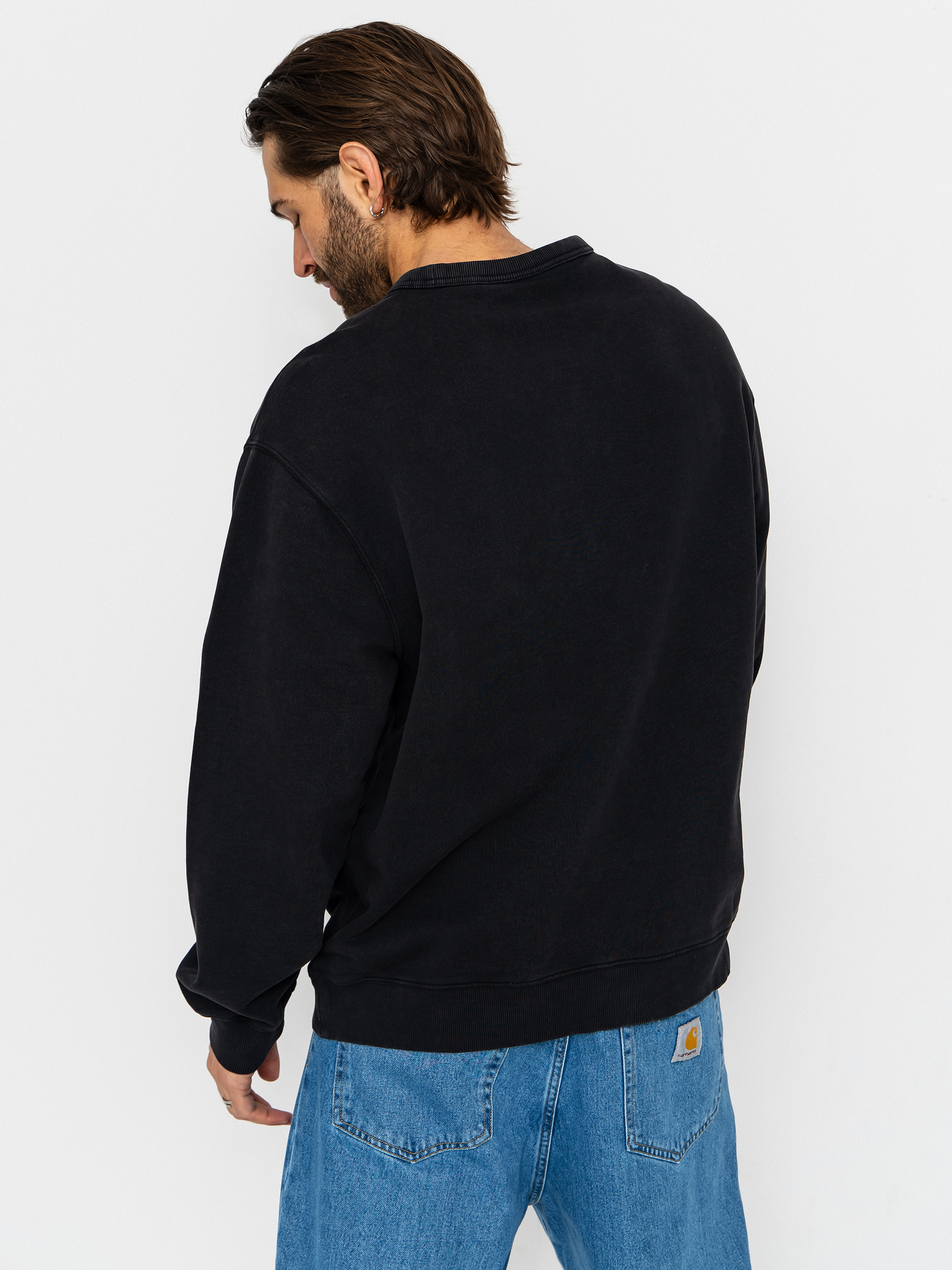Mikina Carhartt WIP Faded Pond Corps (black)