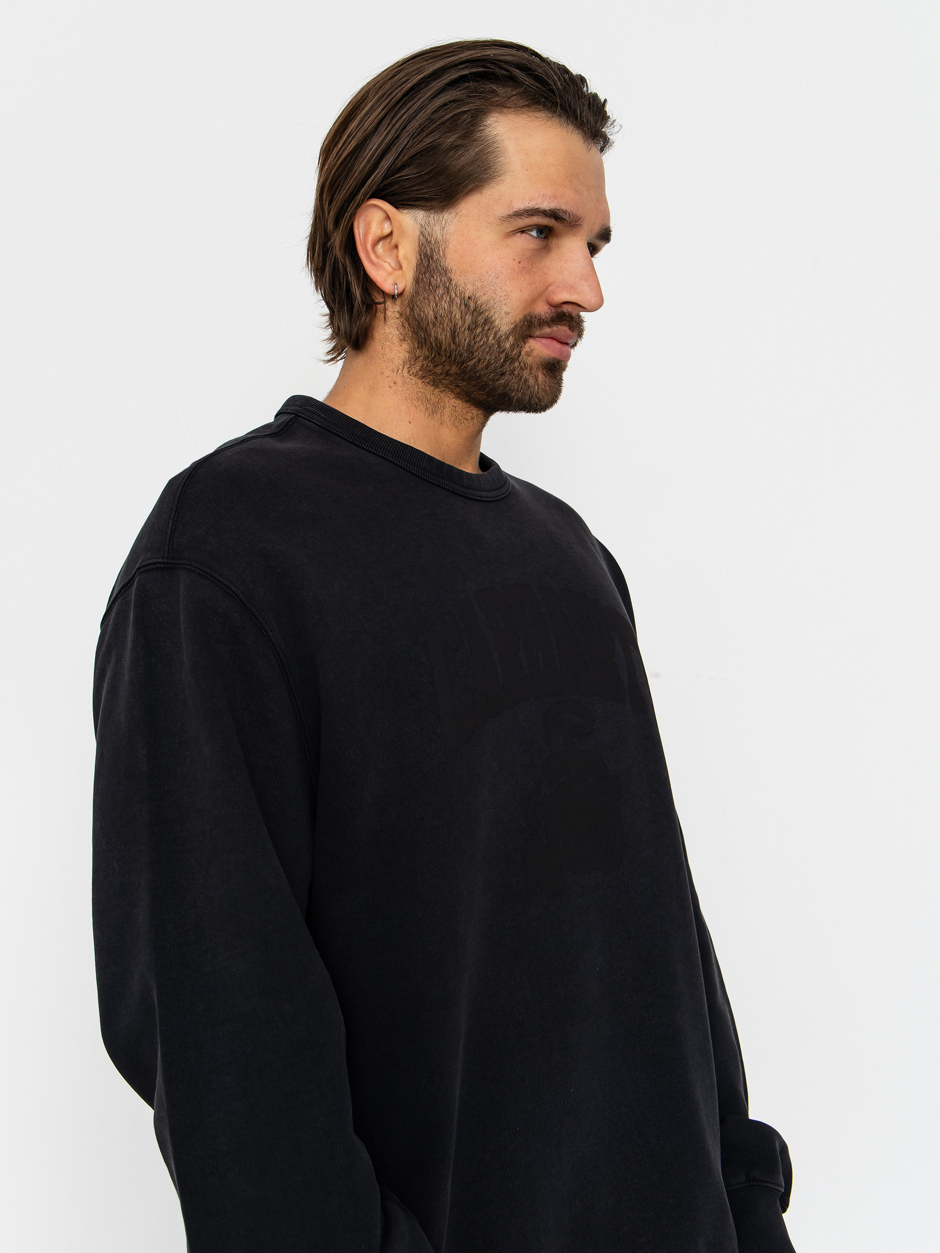 Mikina Carhartt WIP Faded Pond Corps (black)