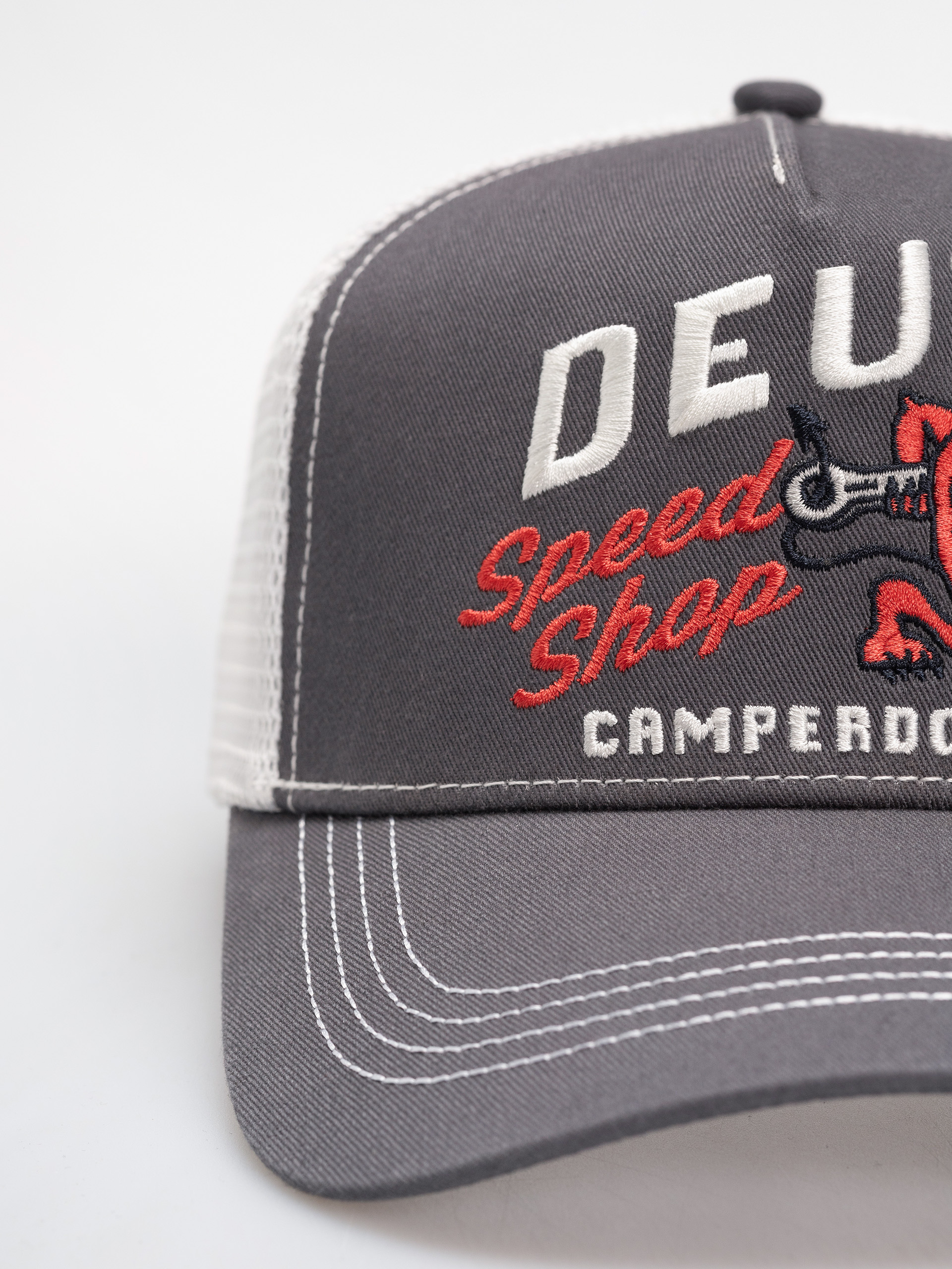 Šiltovka Deus Ex Machina Dogleg Trucker (dark grey)