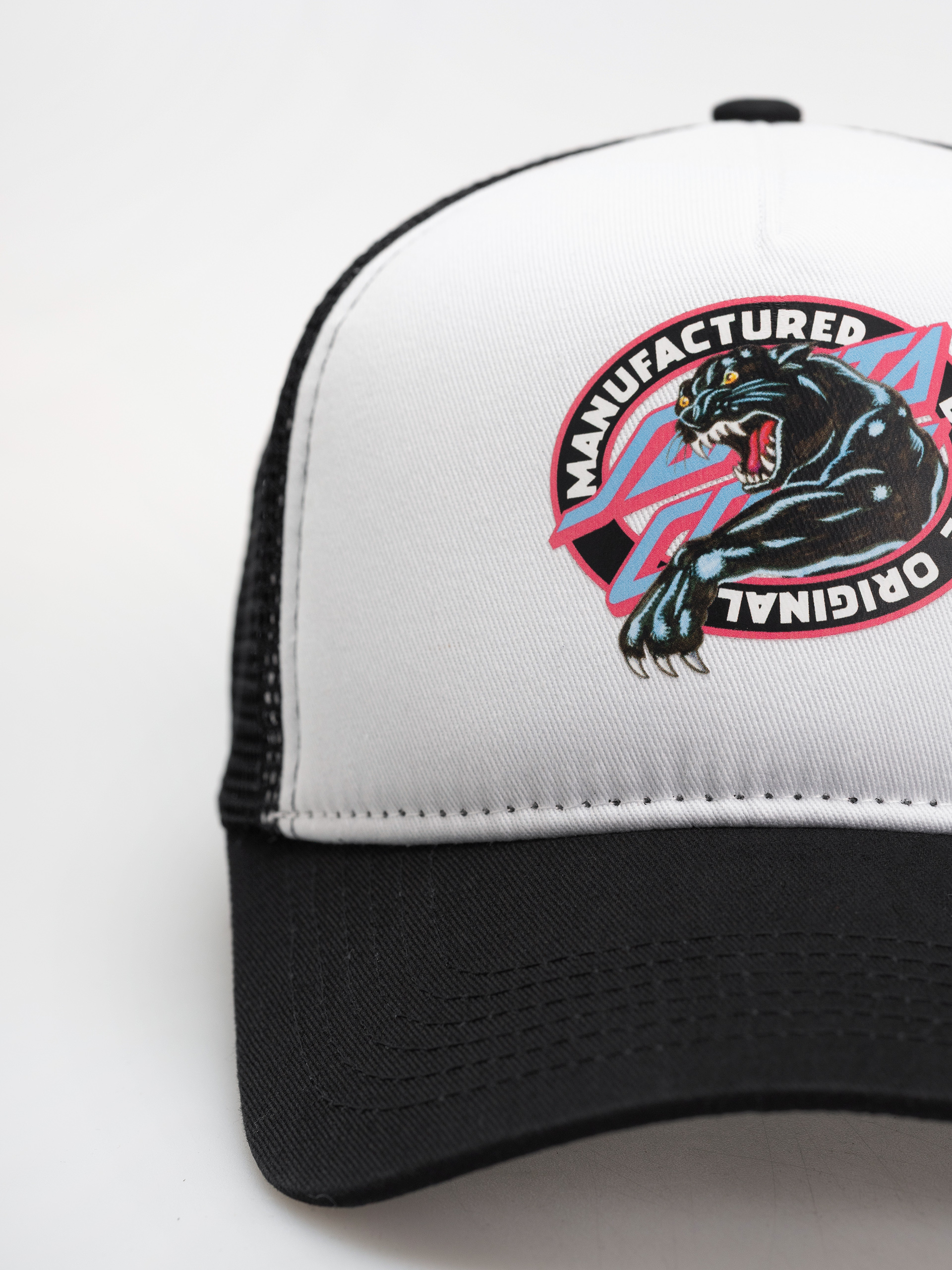 Šiltovka Santa Cruz Natas Sketch Panther Meshback (black/white)