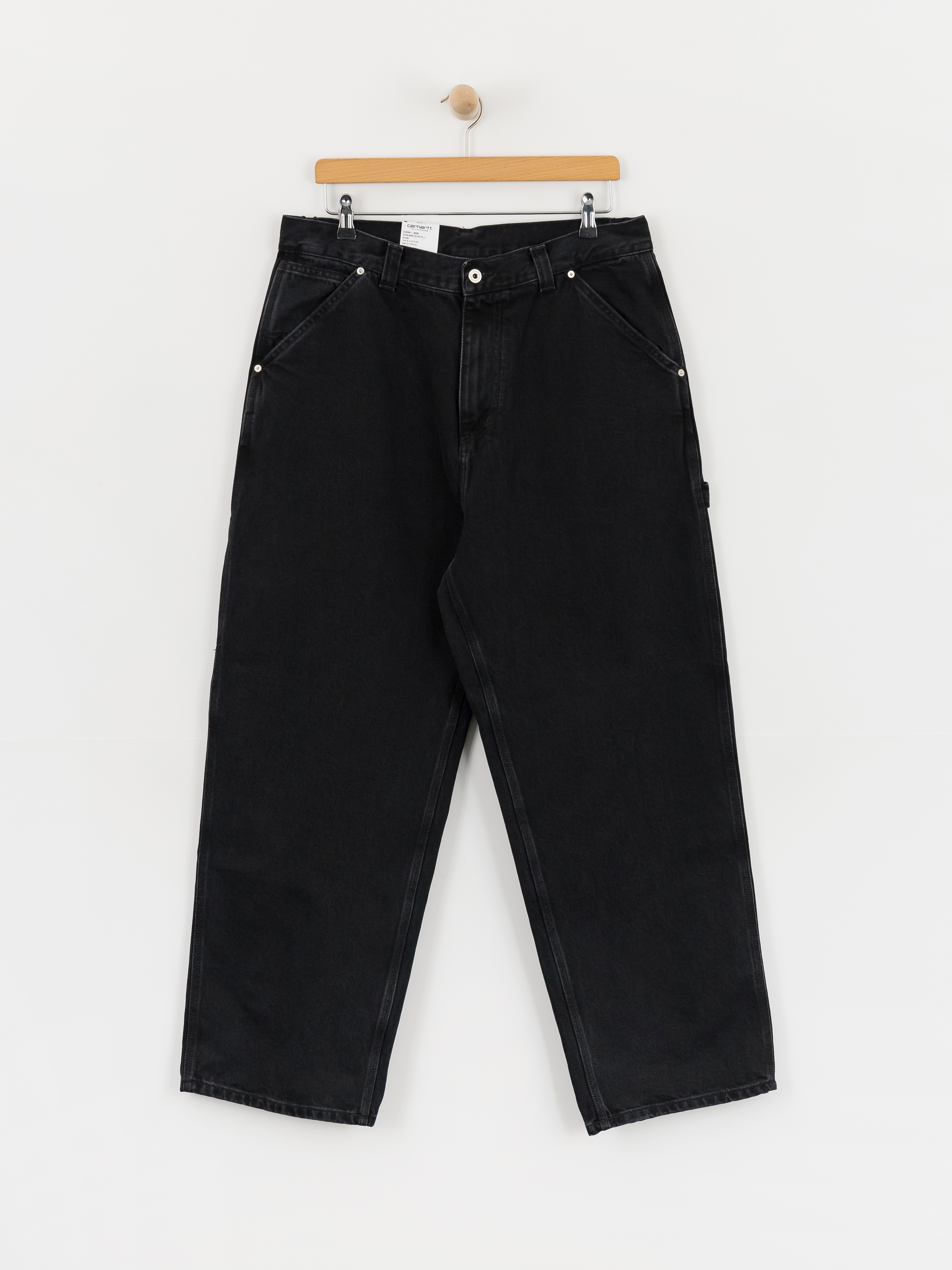 Nohavice Carhartt WIP Belmont (black stone washed)