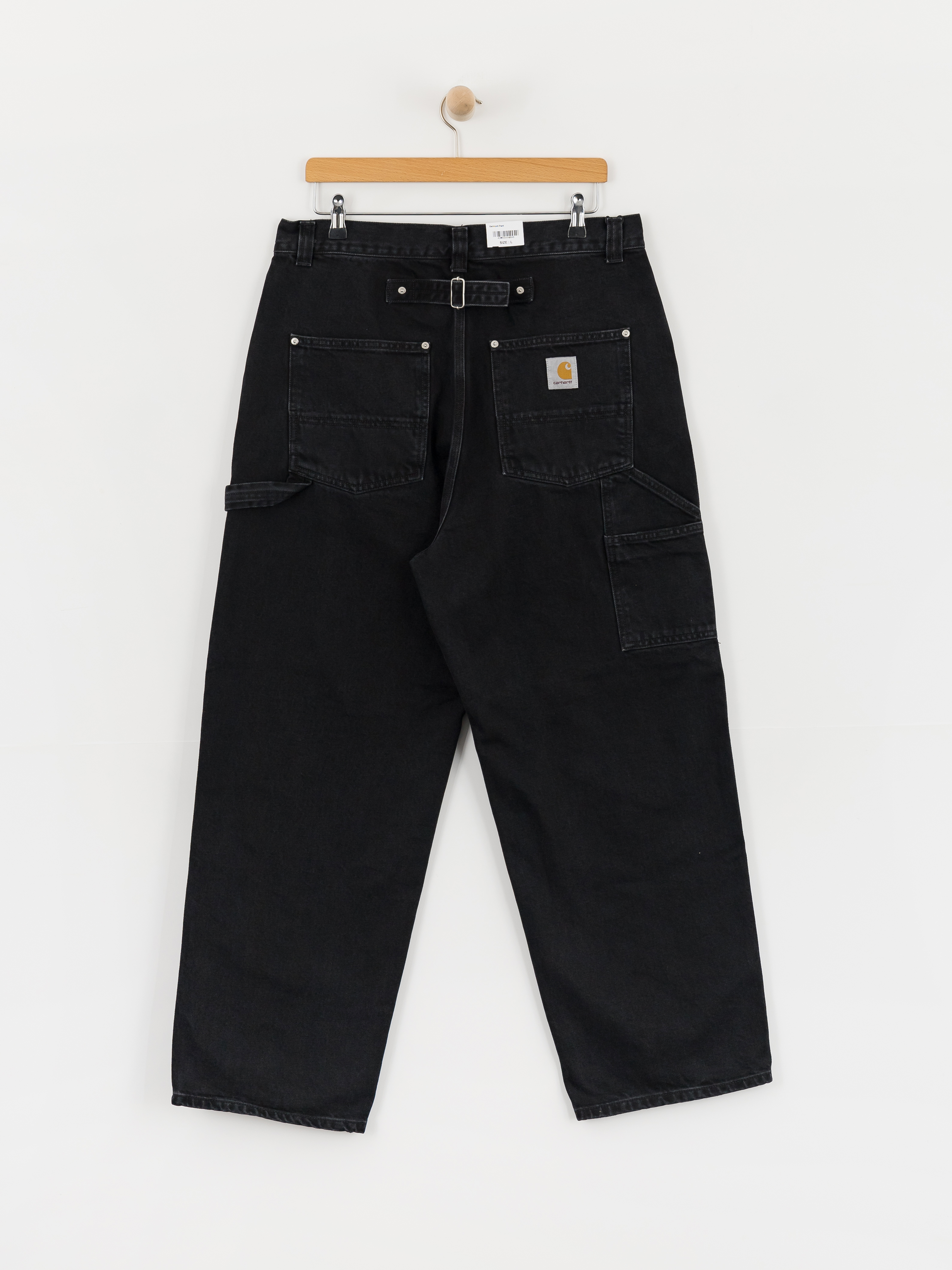 Nohavice Carhartt WIP Belmont (black stone washed)