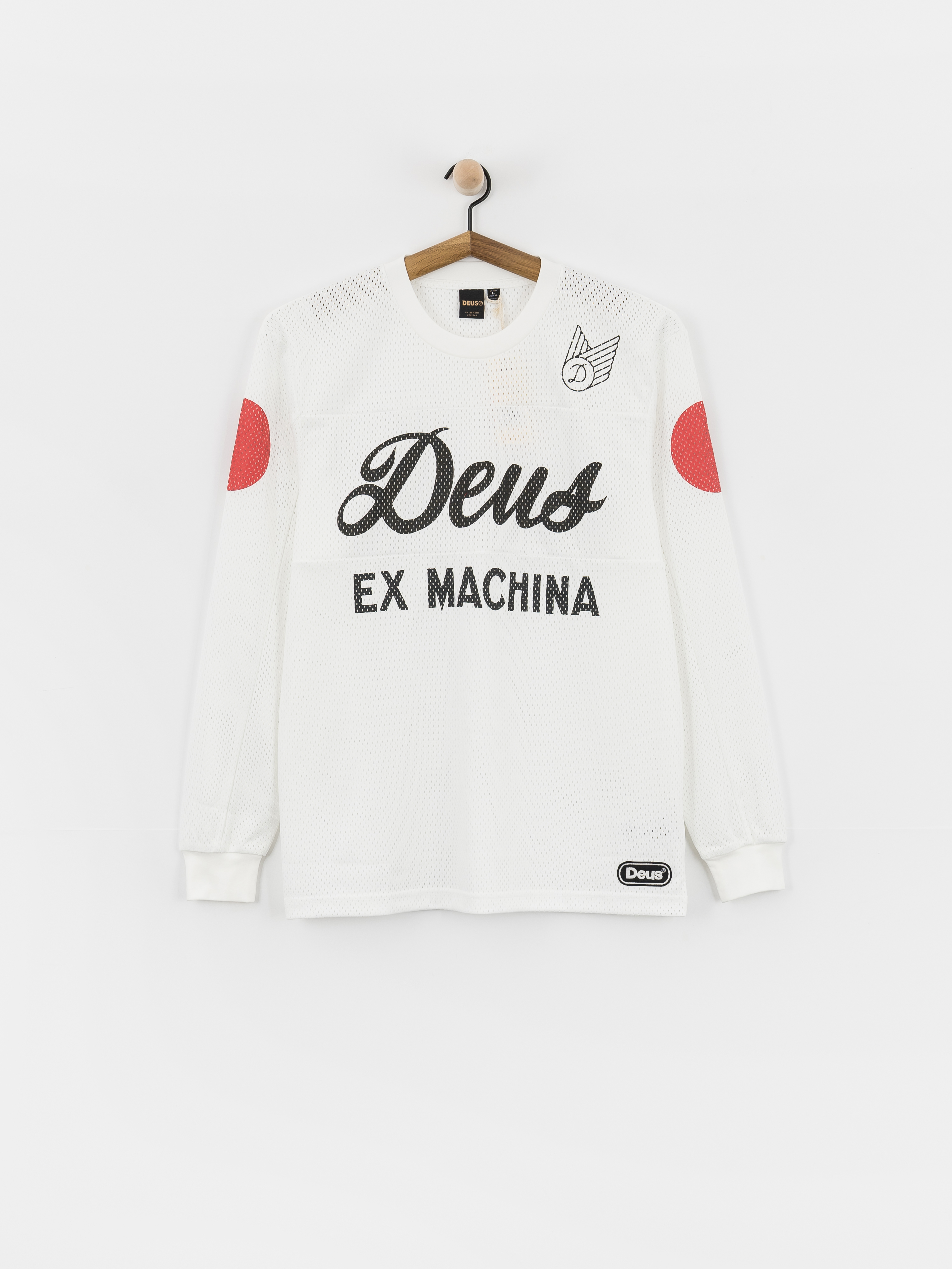 Tričko Deus Ex Machina Saber Moto Jersey (vintage white)