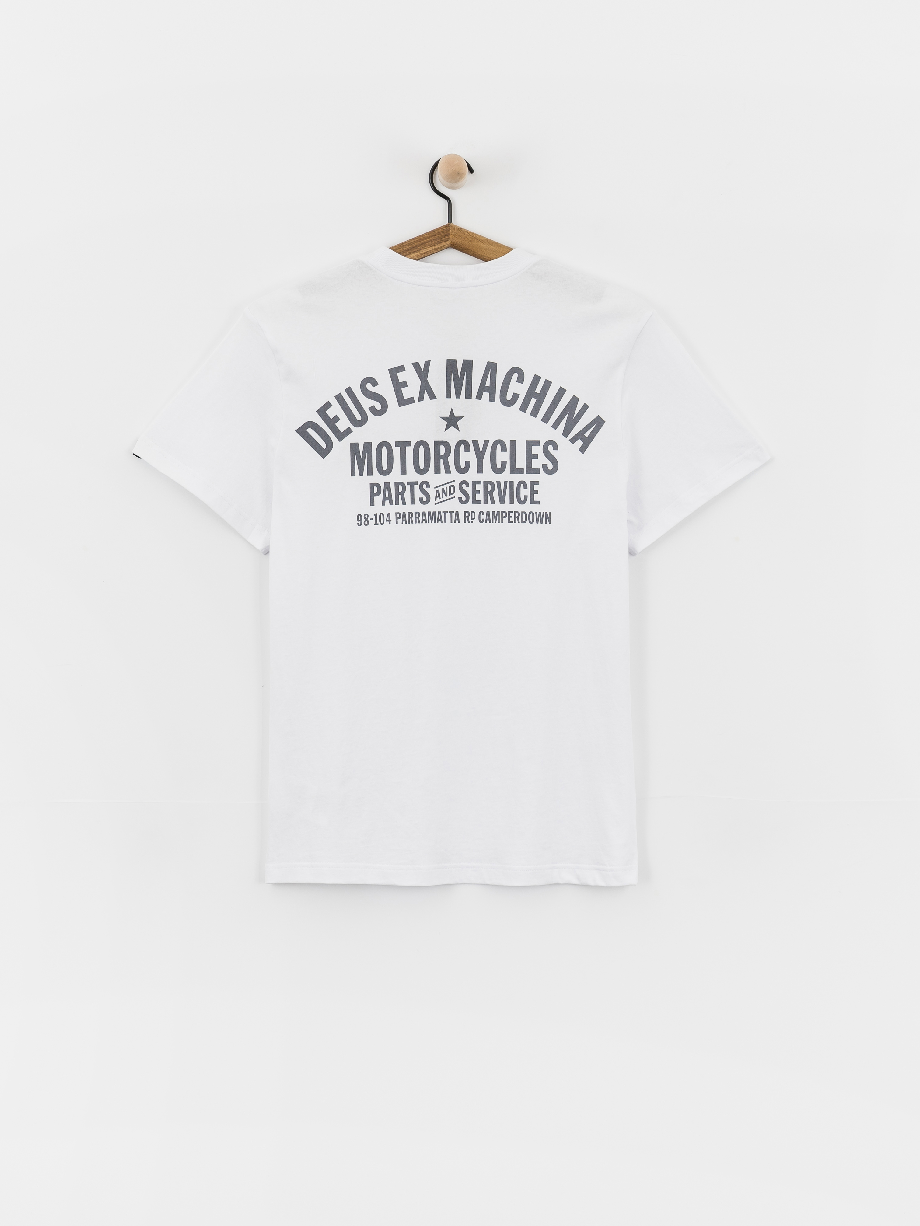 Tričko Deus Ex Machina Camperdown Address (white)