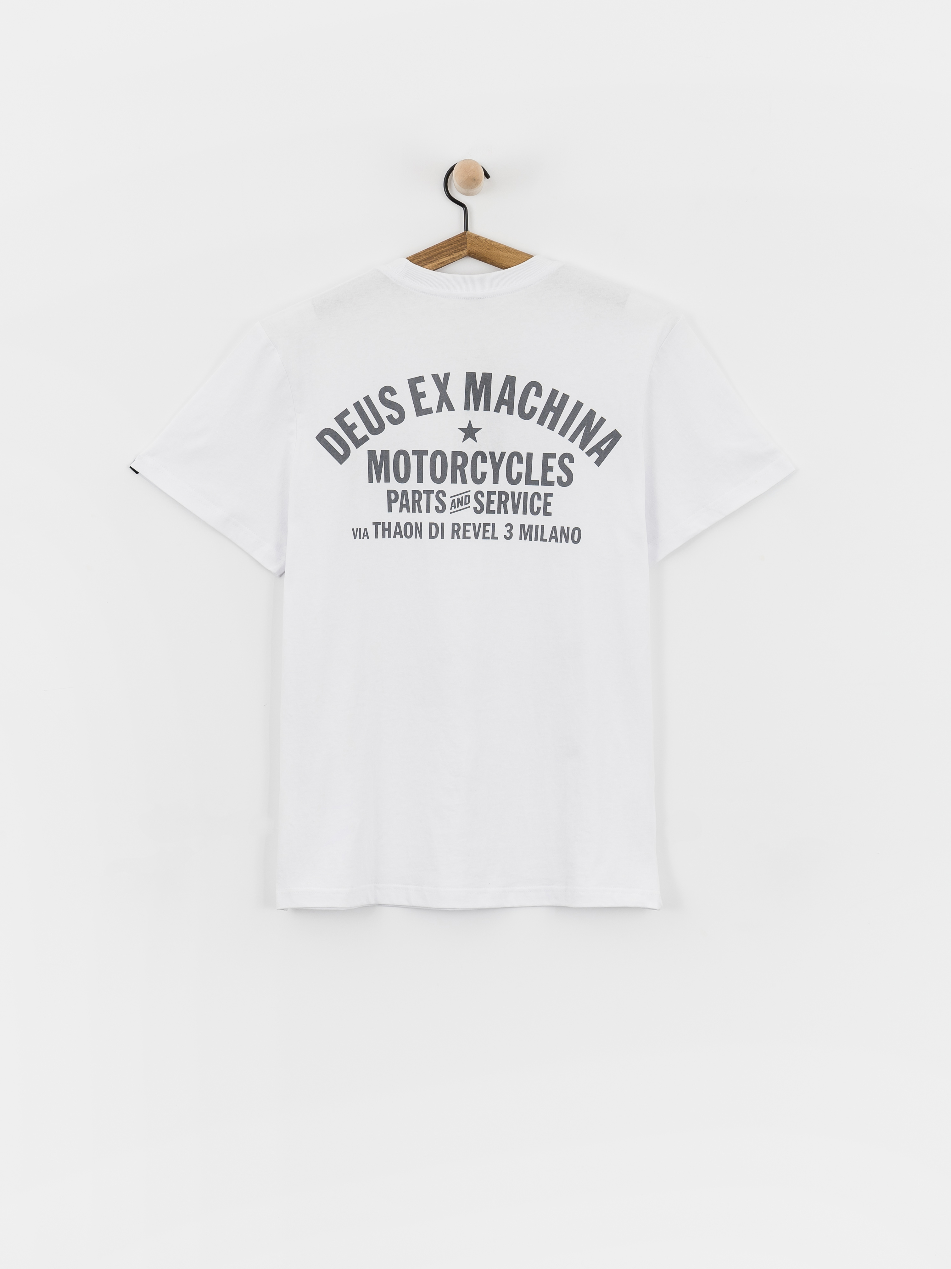 Tričko Deus Ex Machina Milano Address (white)