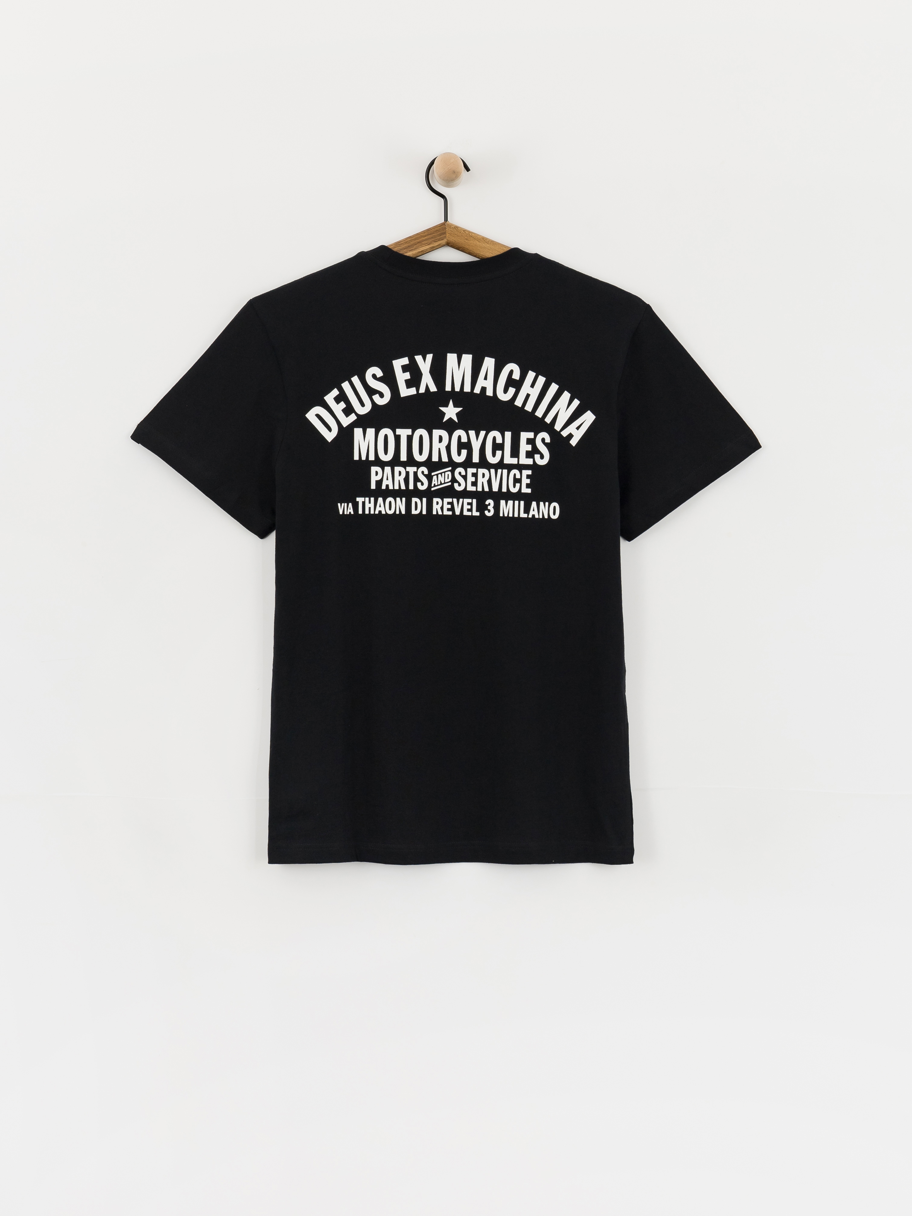 Tričko Deus Ex Machina Milano Address (black)