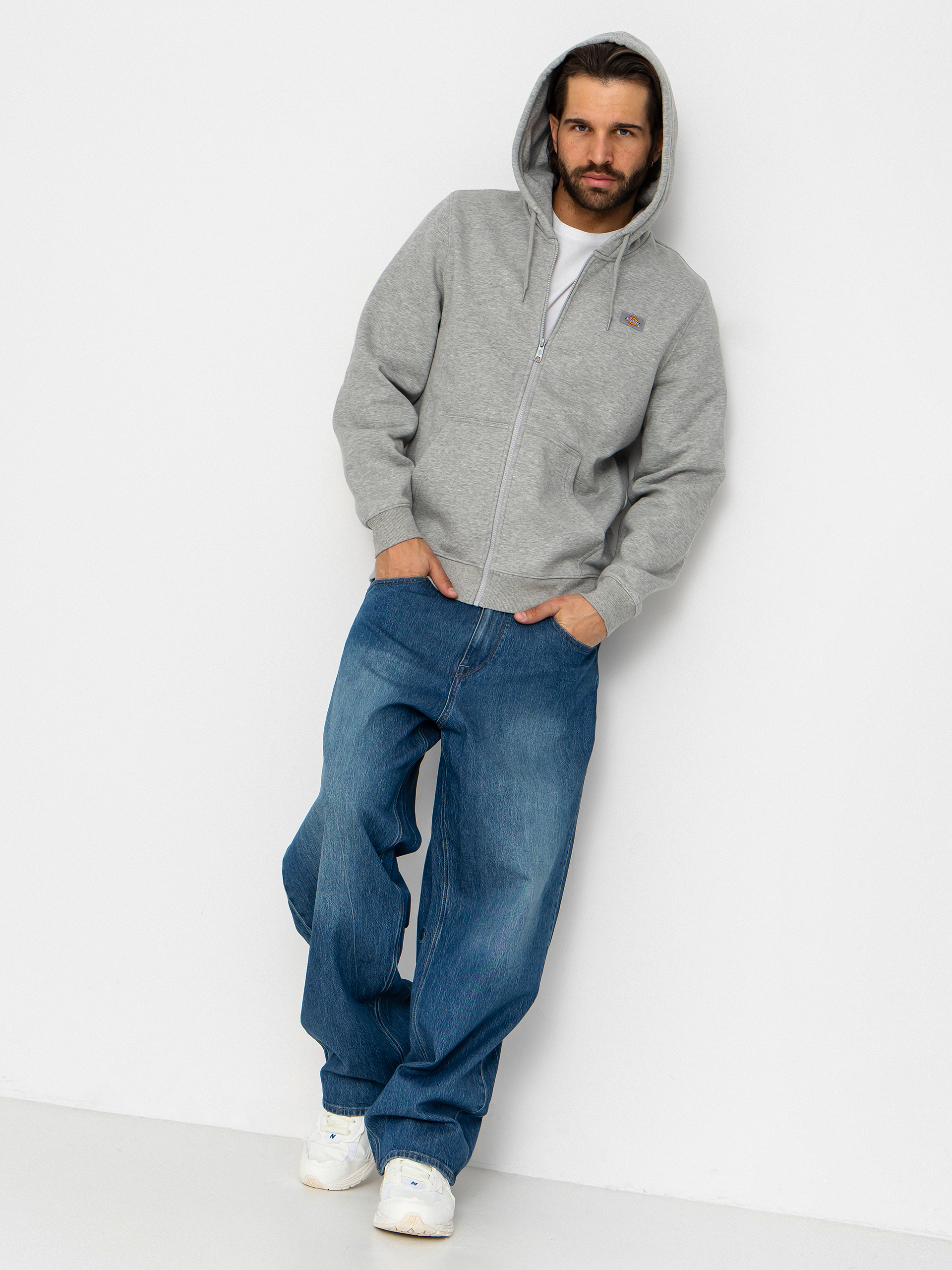 Mikina s kapucňou Dickies Oakport ZHD (heather grey)