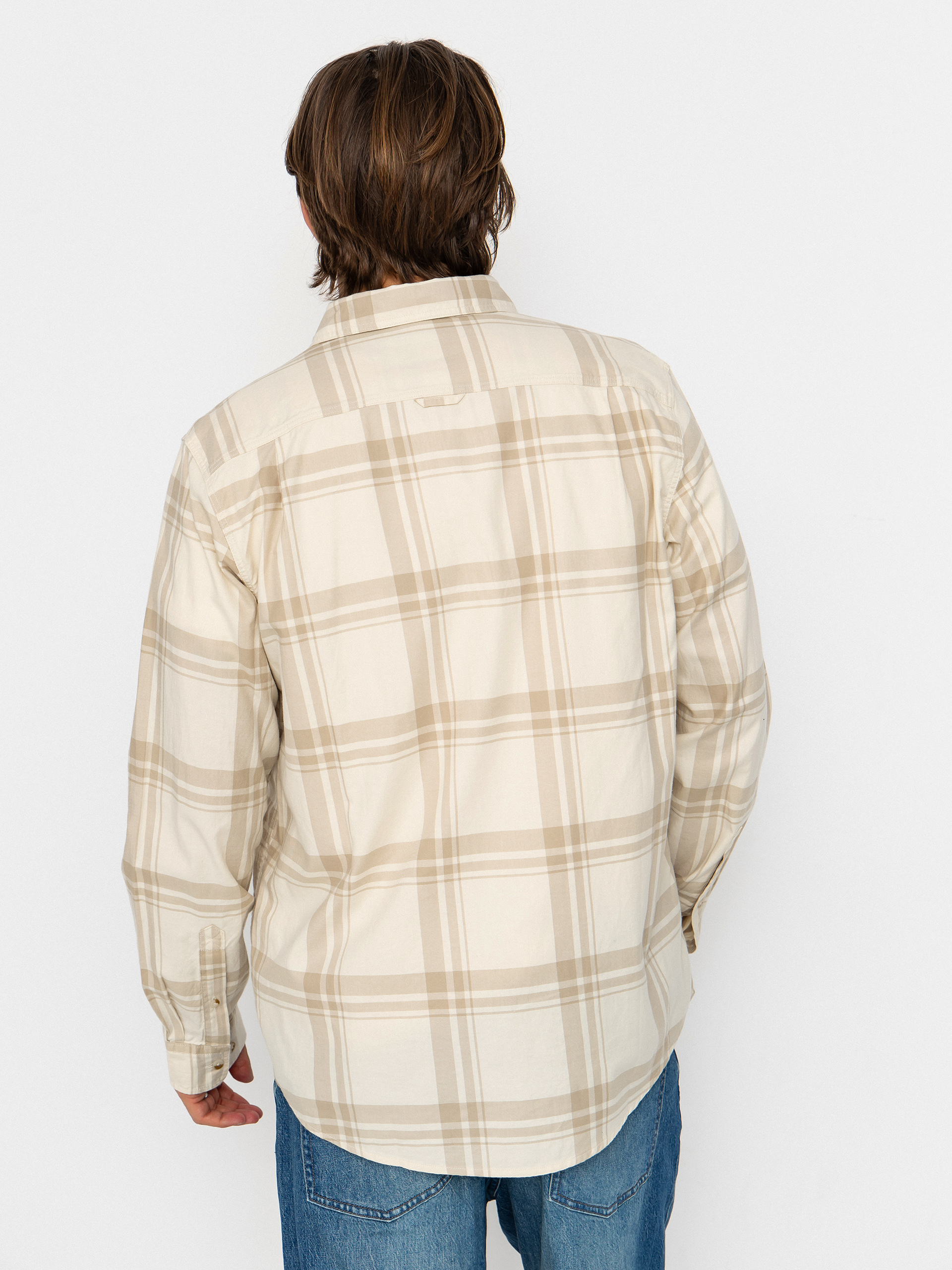 Košeľa Fjallraven Ovik Lite Flannel (chalk white/fossil)