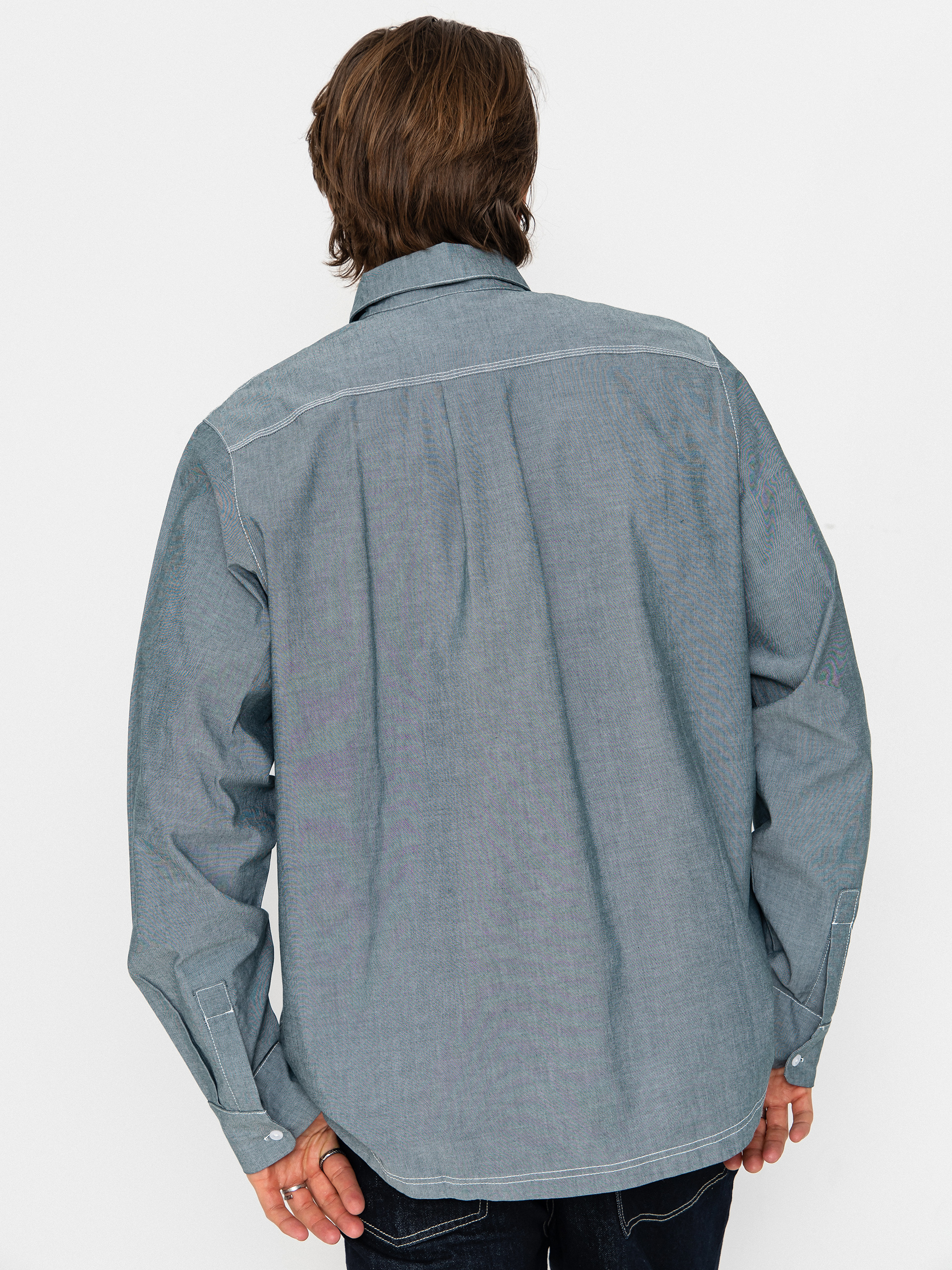 Košeľa adidas Gonz Button (aurivy/white)