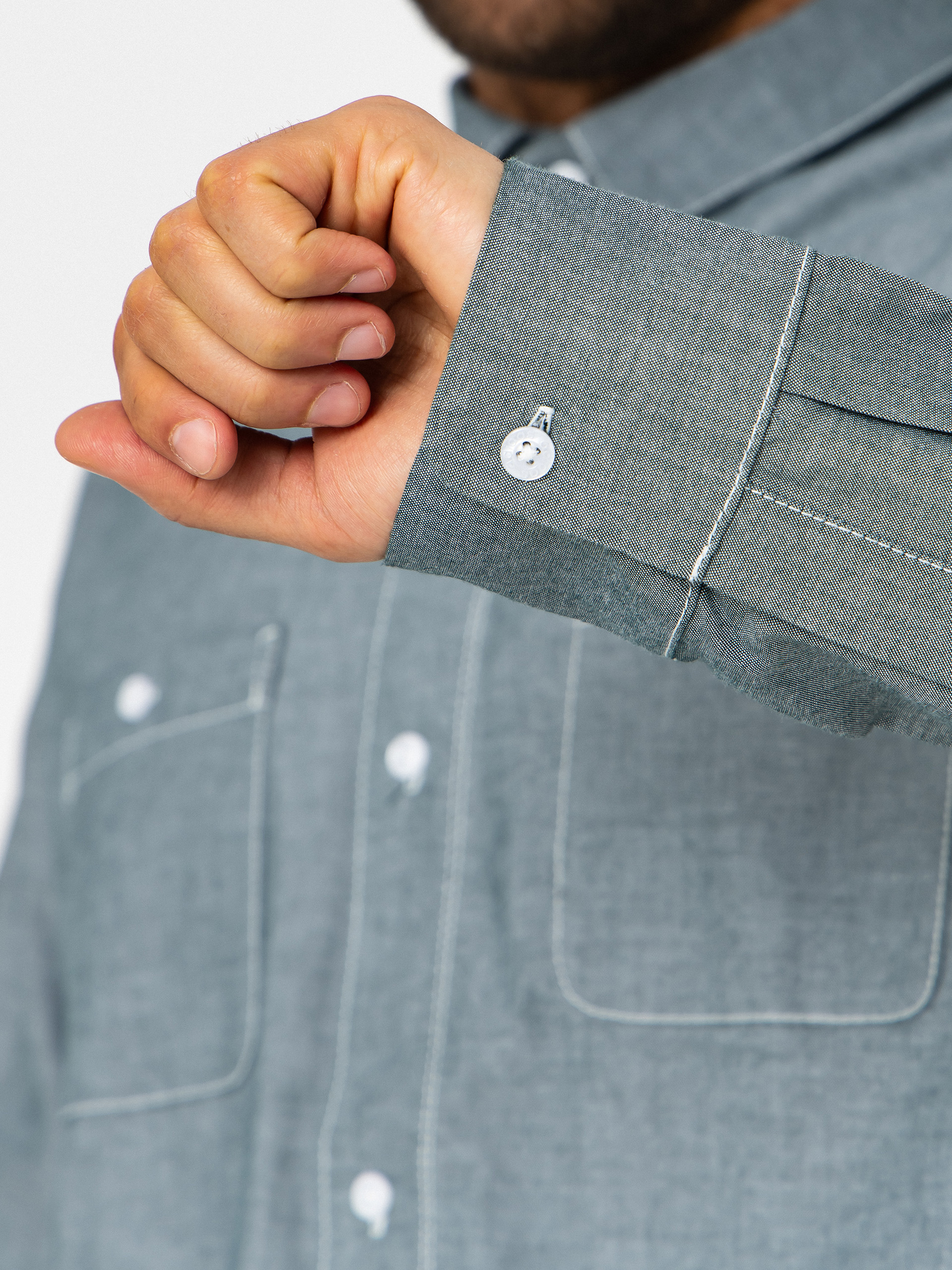 Košeľa adidas Gonz Button (aurivy/white)