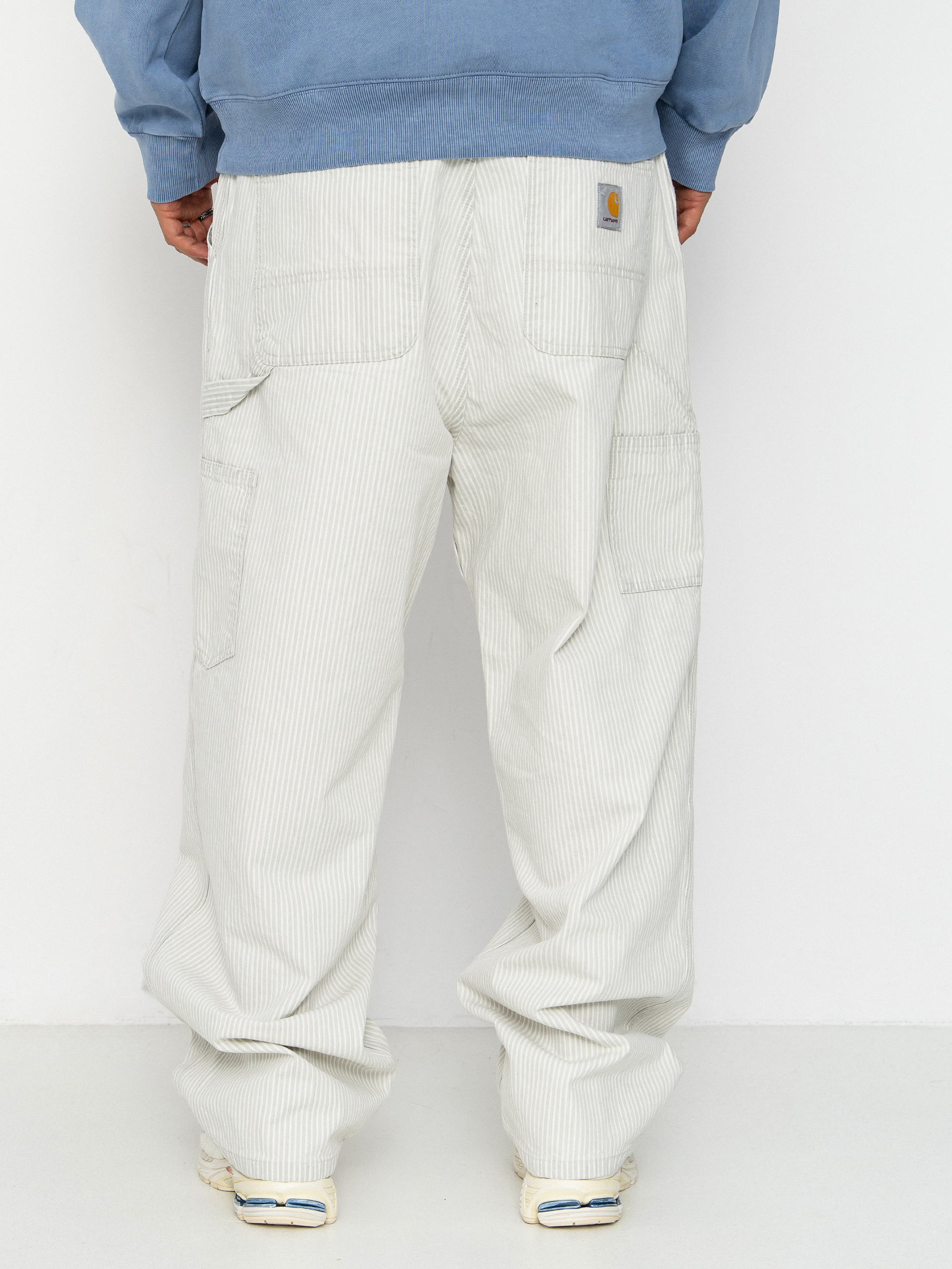 Nohavice Carhartt WIP Mercer Single Knee (mercer stripe/graphite/wax)